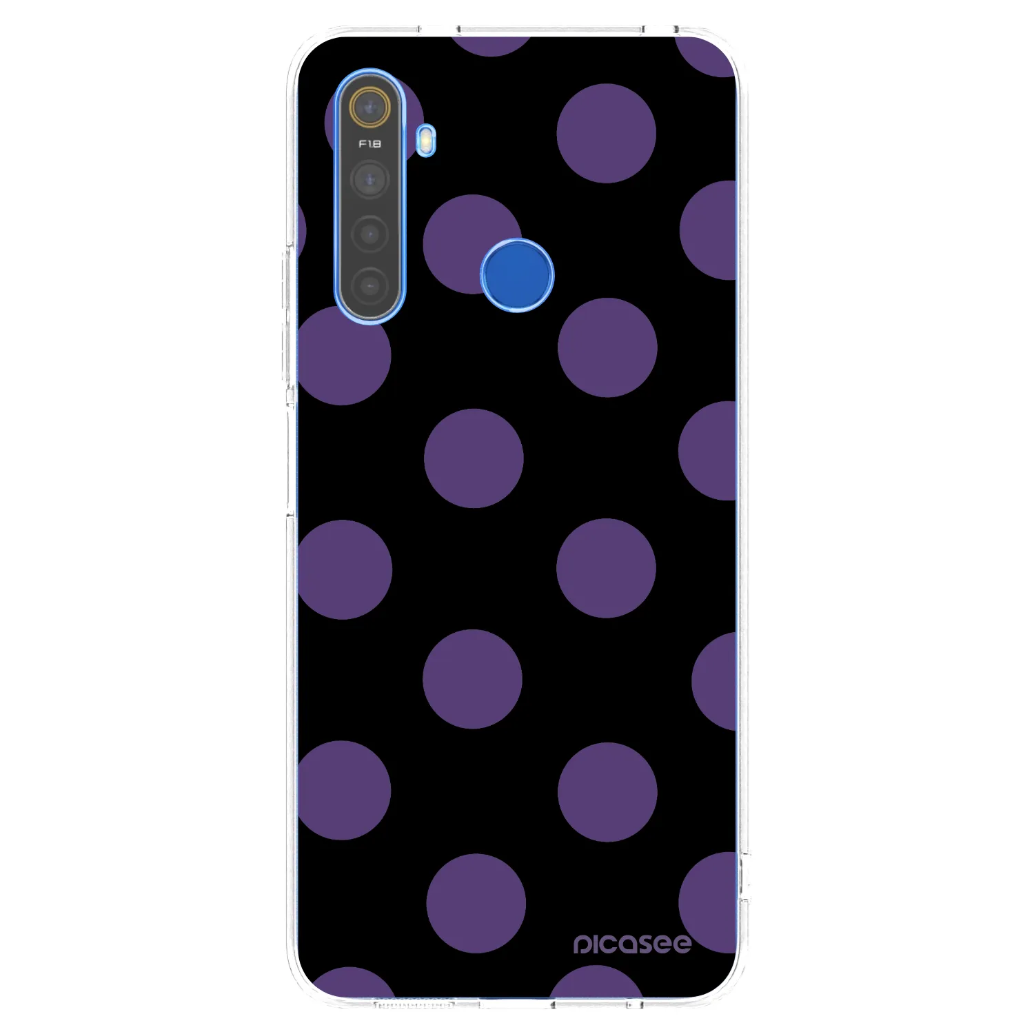 Picasee silikónový prehľadný obal pre Realme 5 - Big flickers