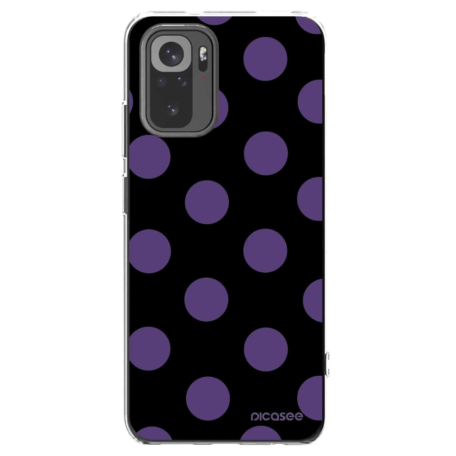 Picasee silikónový prehľadný obal pre Xiaomi Redmi Note 10 - Big flickers