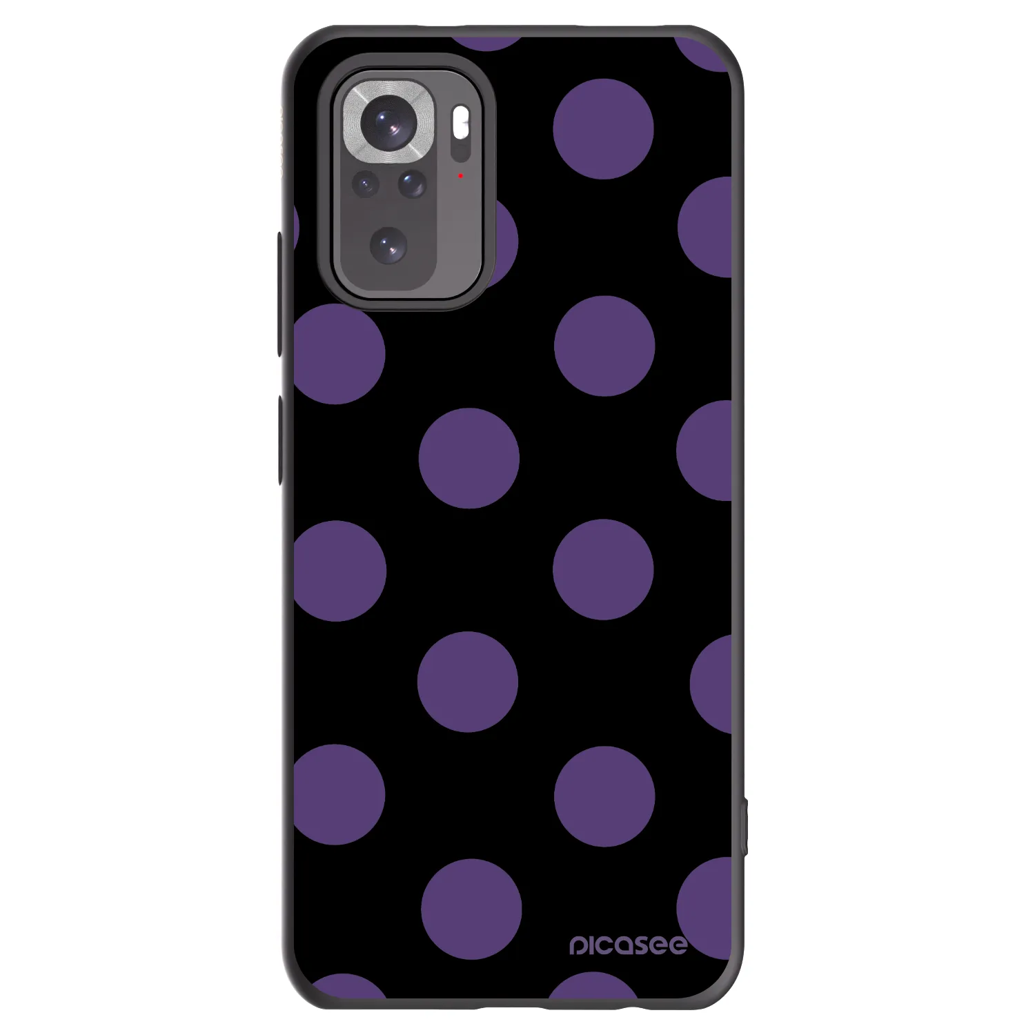 Picasee silikónový čierny obal pre Xiaomi Redmi Note 10 - Big flickers