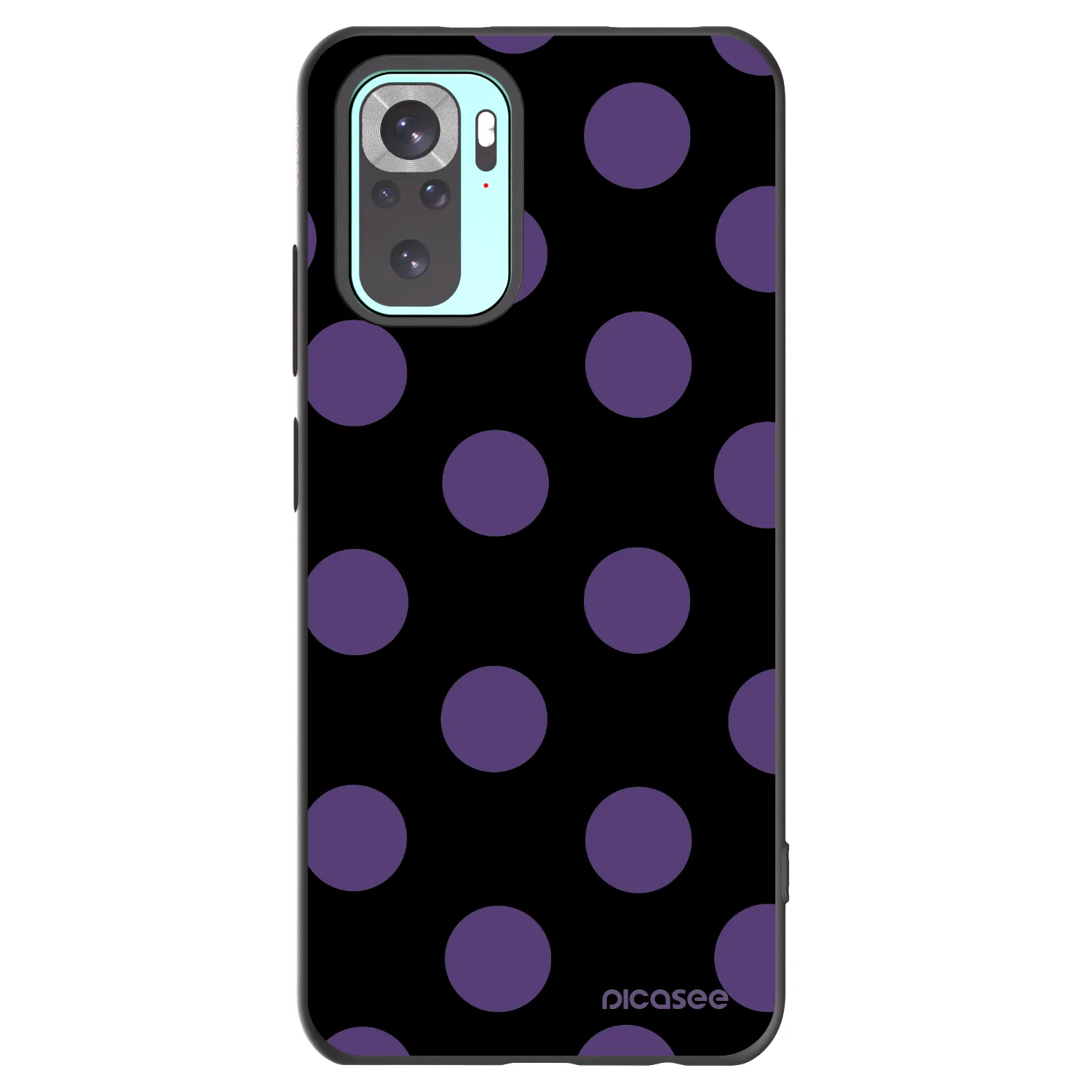 Picasee silikónový čierny obal pre Xiaomi Redmi Note 10 Pro - Big flickers