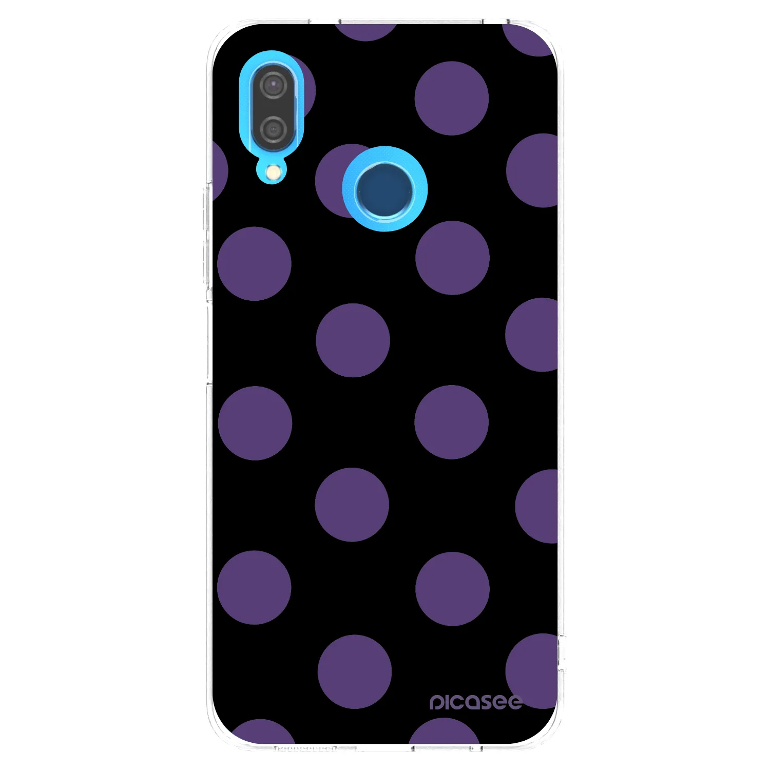 Picasee silikónový prehľadný obal pre Huawei P20 Lite - Big flickers