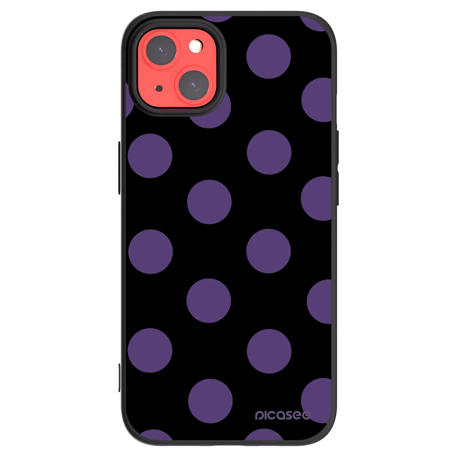 Picasee silikónový čierny obal pre Apple iPhone 13 - Big flickers