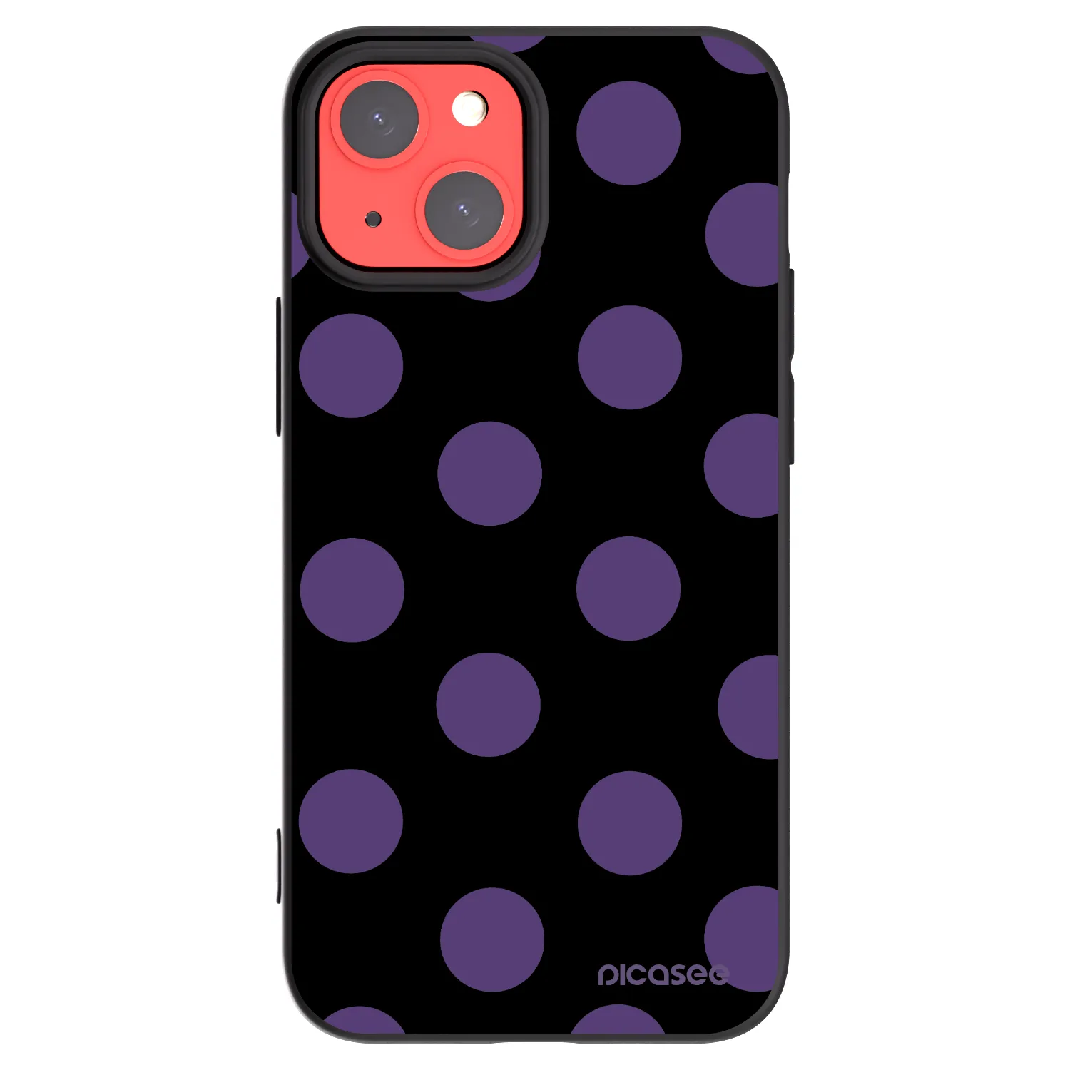 Picasee silikónový čierny obal pre Apple iPhone 13 mini - Big flickers