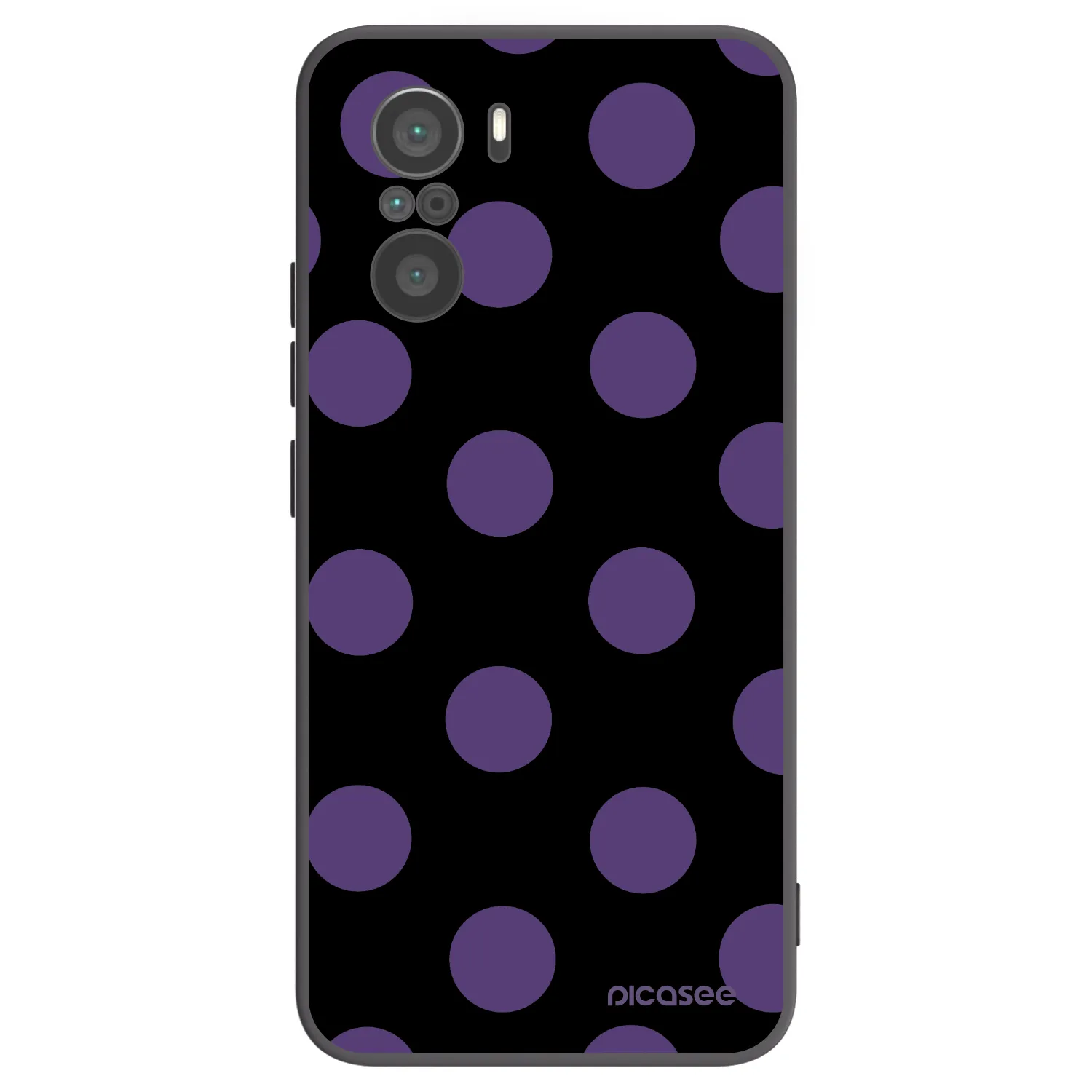 Picasee silikónový čierny obal pre Xiaomi Poco F3 - Big flickers