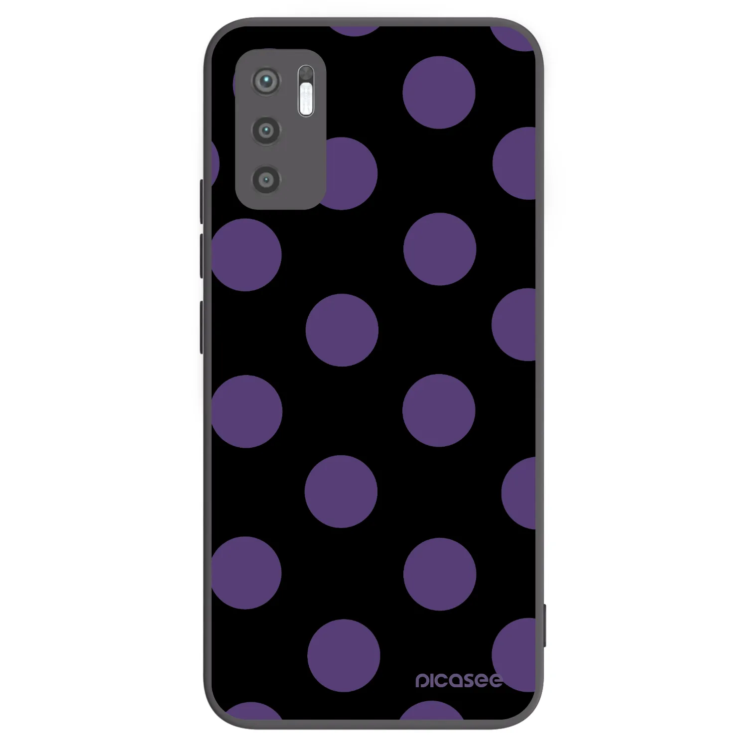 Picasee silikónový čierny obal pre Xiaomi Redmi Note 10 5G - Big flickers