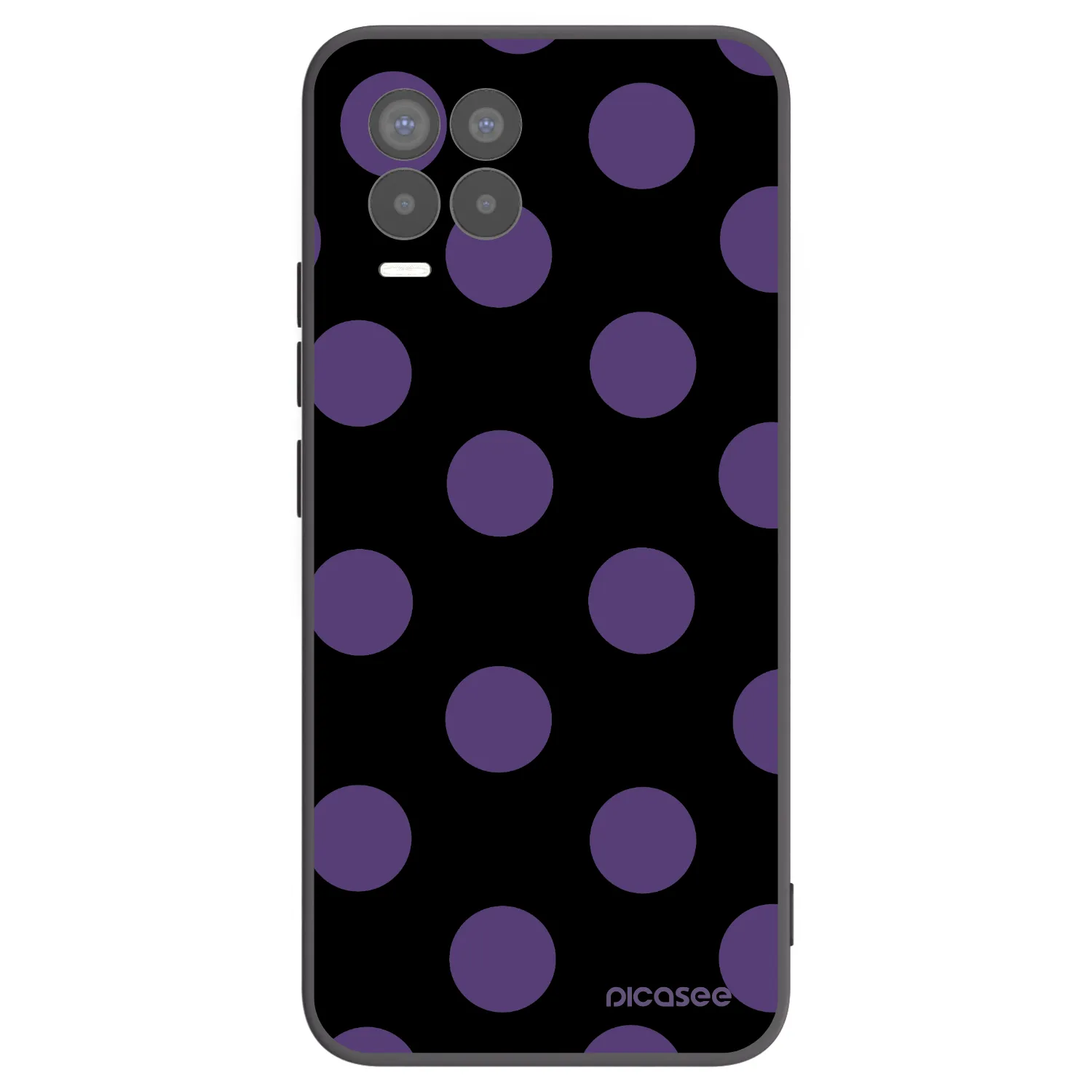 Picasee silikónový čierny obal pre Realme 8 4G - Big flickers
