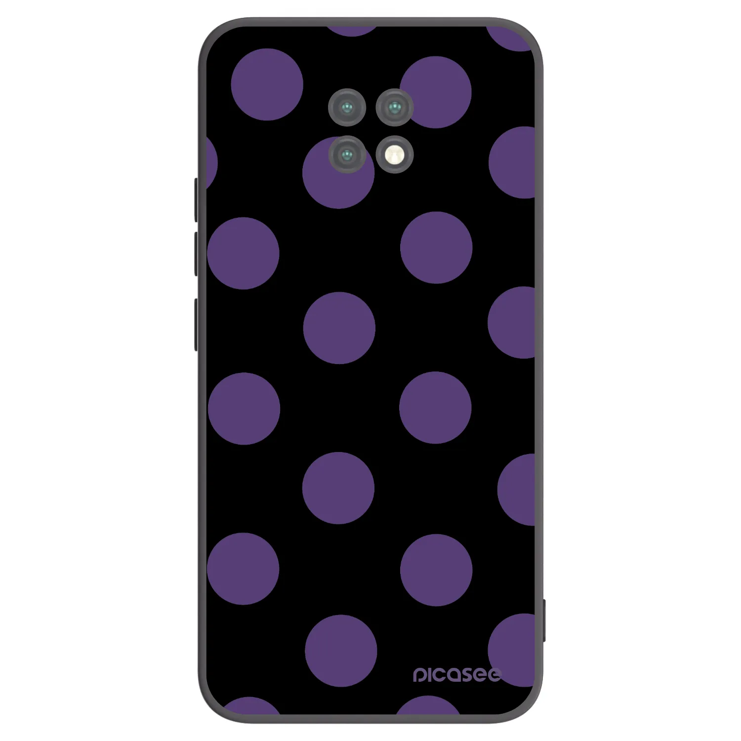 Picasee silikónový čierny obal pre Xiaomi Redmi Note 9T - Big flickers