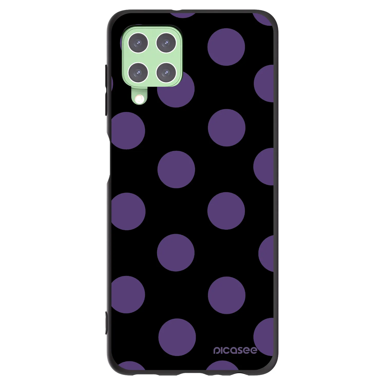Picasee silikónový čierny obal pre Samsung Galaxy A22 A225F 4G - Big flickers