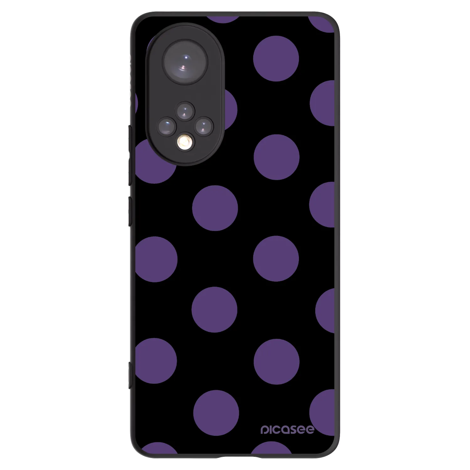 Picasee silikónový čierny obal pre Honor 50 5G - Big flickers