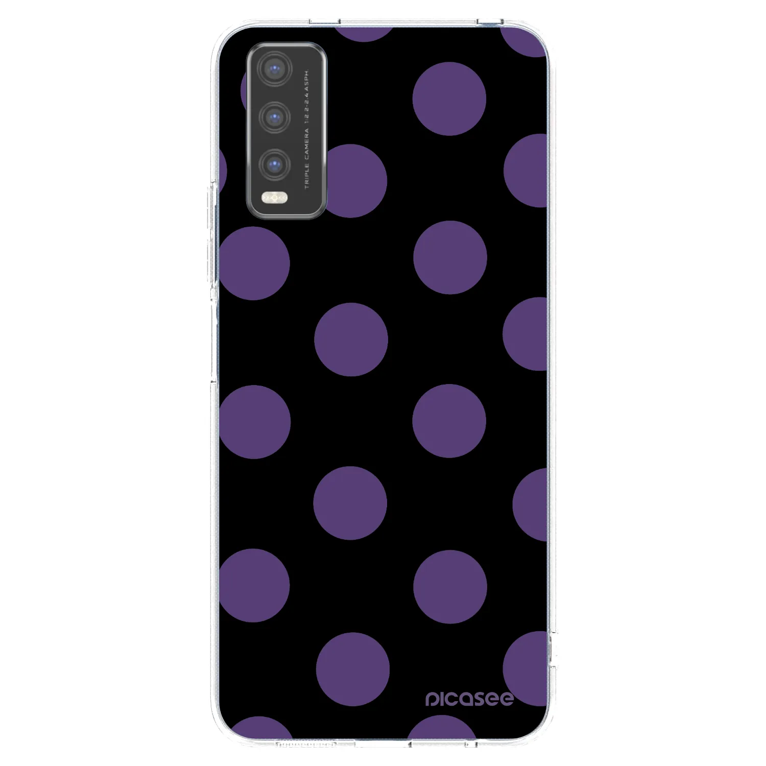 Picasee silikónový prehľadný obal pre Vivo Y20s - Big flickers