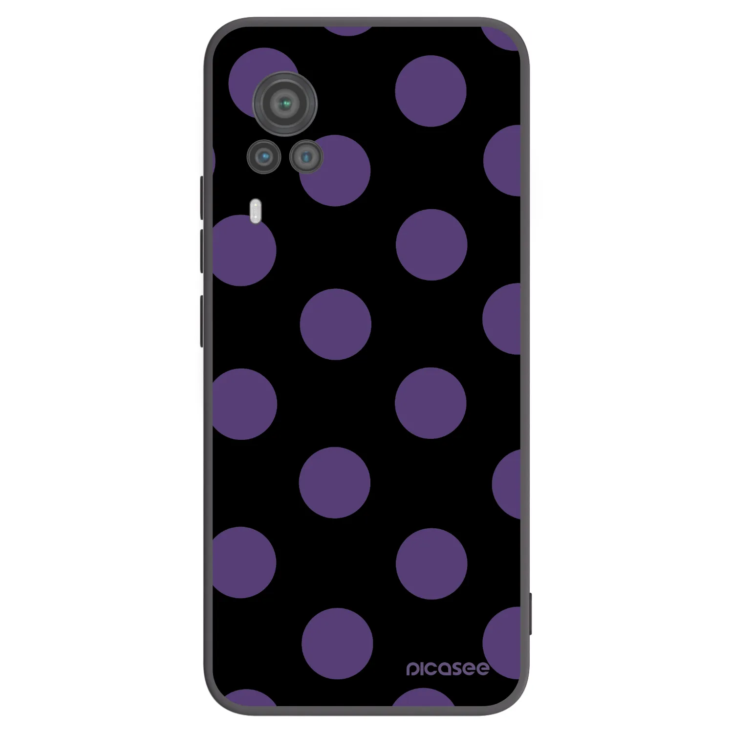 Picasee silikónový čierny obal pre Vivo X60 Pro 5G - Big flickers