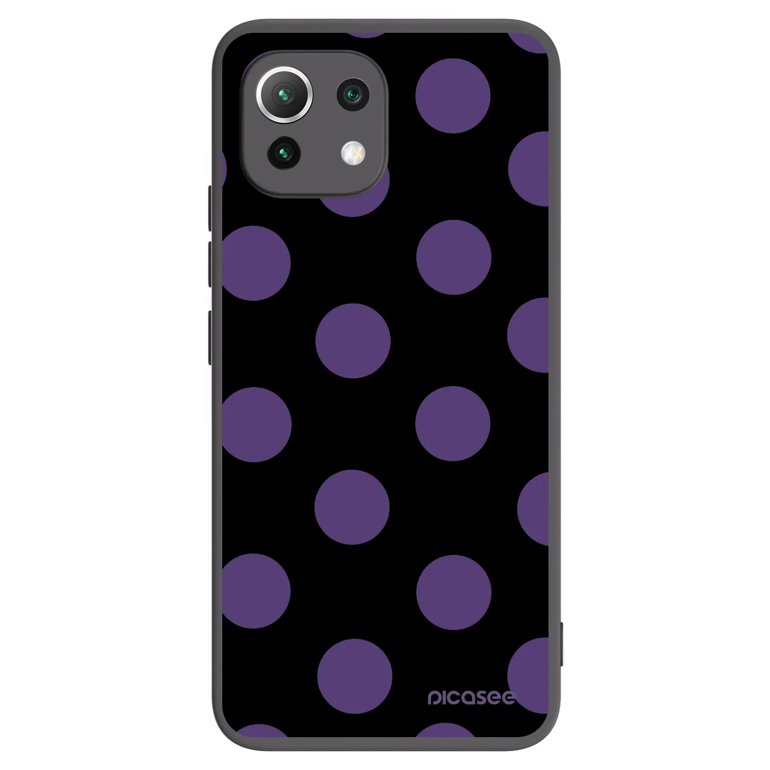 Picasee silikónový čierny obal pre Xiaomi 11 Lite 5G NE - Big flickers