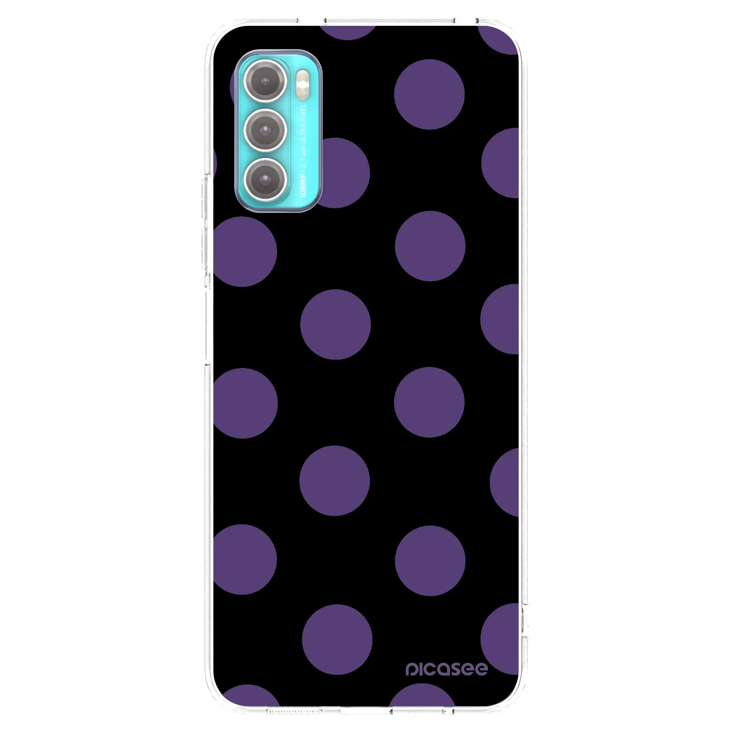 Picasee silikónový prehľadný obal pre Motorola Moto G60 - Big flickers