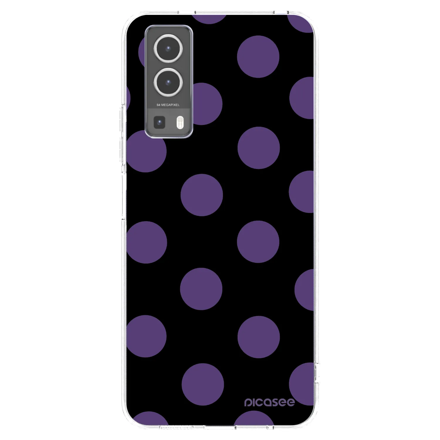 Picasee silikónový prehľadný obal pre Vivo Y72 5G - Big flickers