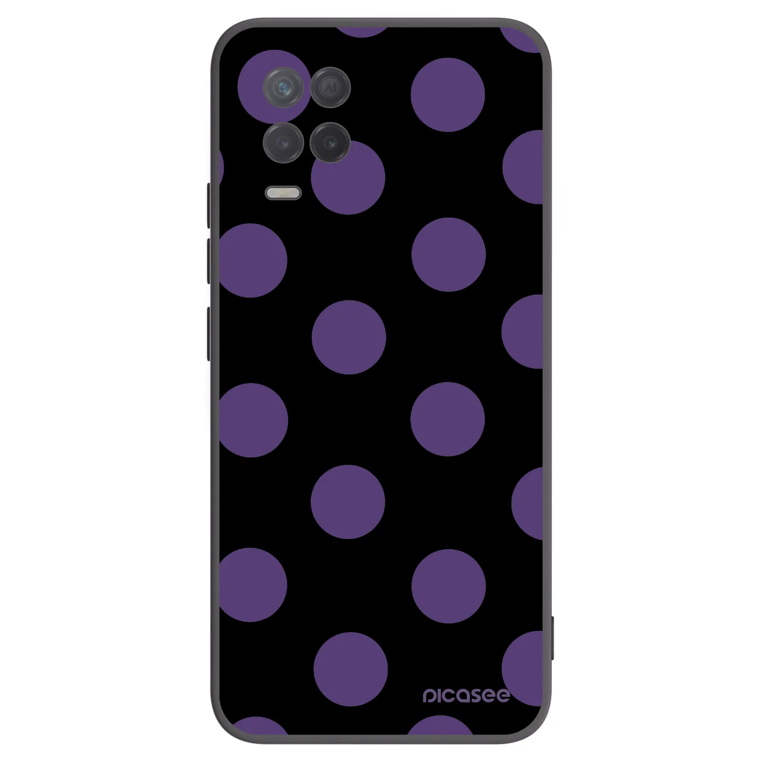 Picasee silikónový čierny obal pre Realme 8 5G - Big flickers