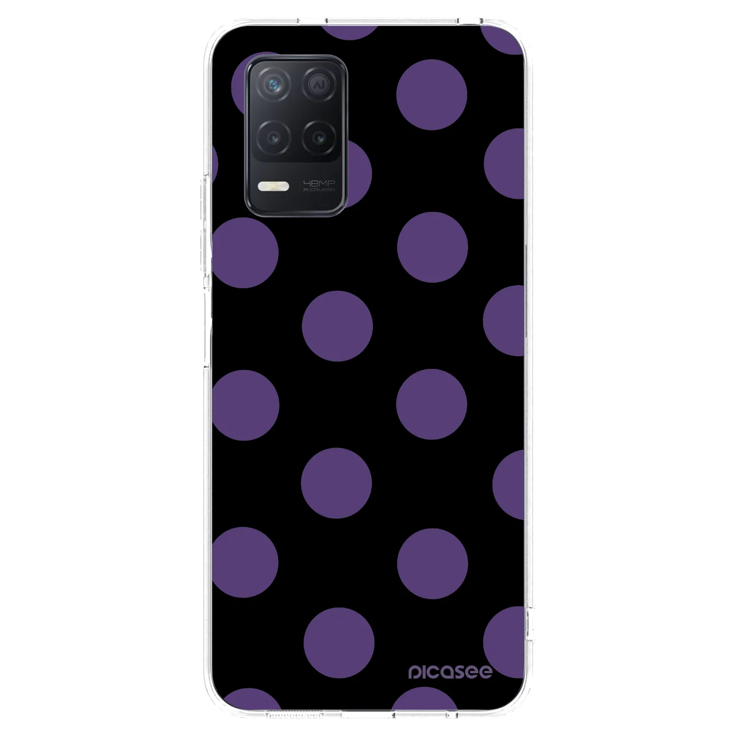 Picasee silikónový prehľadný obal pre Realme 8 5G - Big flickers