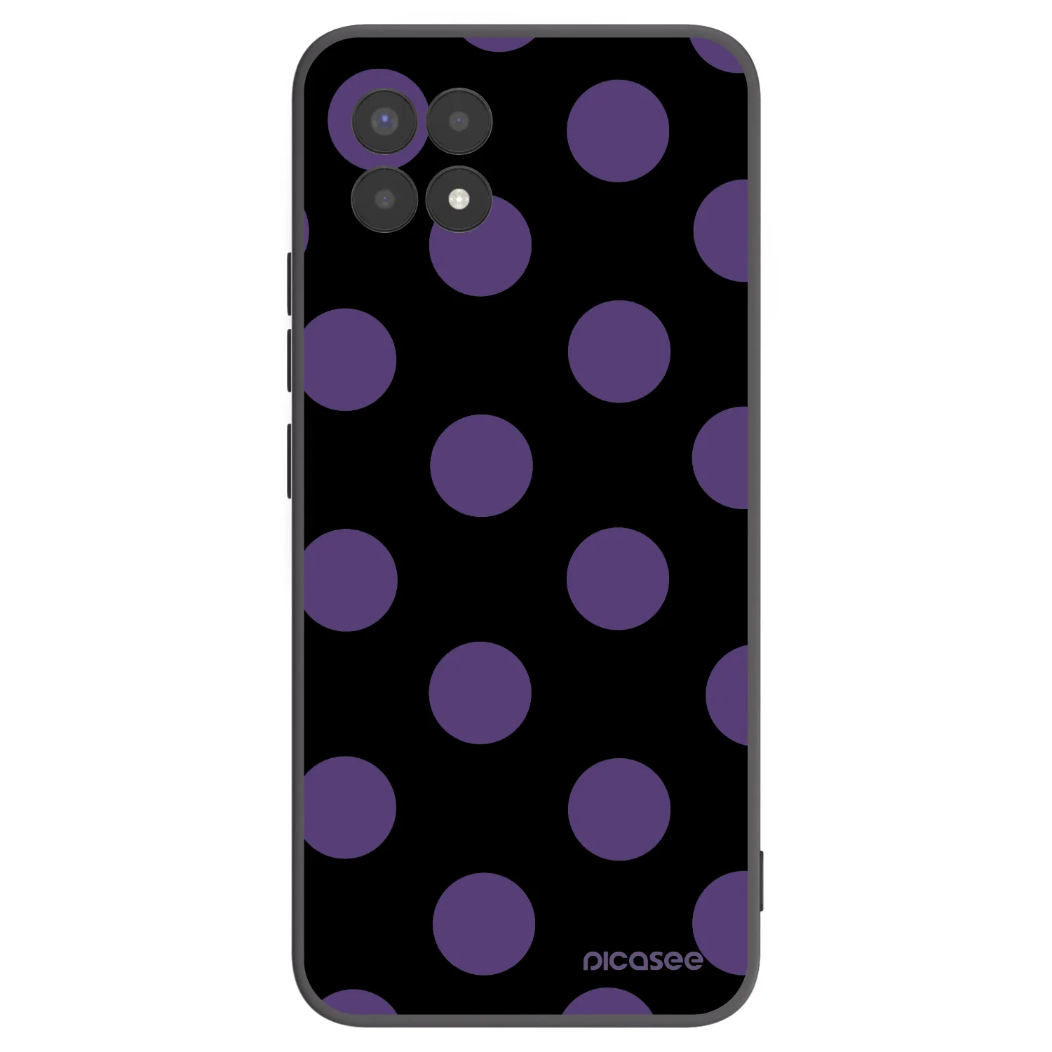 Picasee silikónový čierny obal pre Realme 8i - Big flickers
