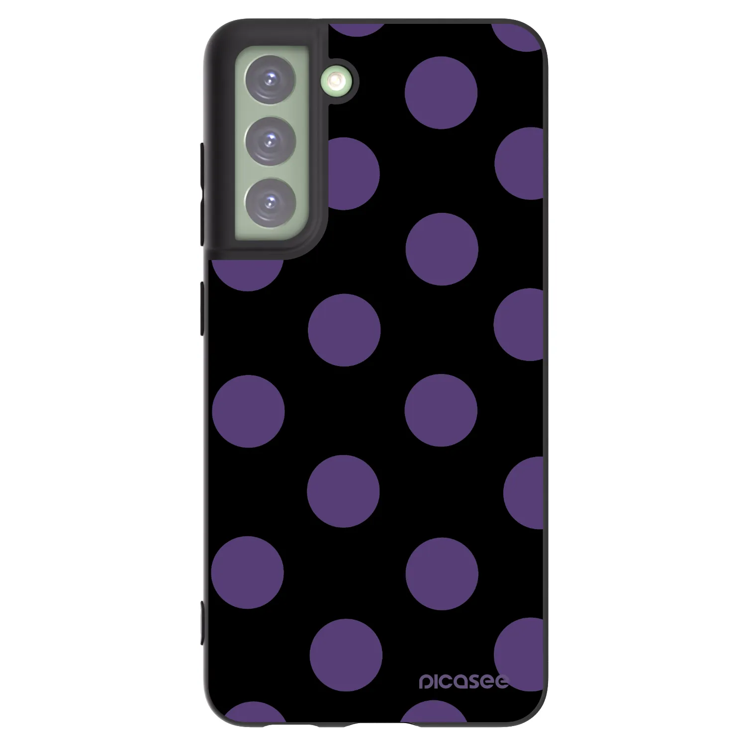 Picasee silikónový čierny obal pre Samsung Galaxy S21 FE 5G - Big flickers