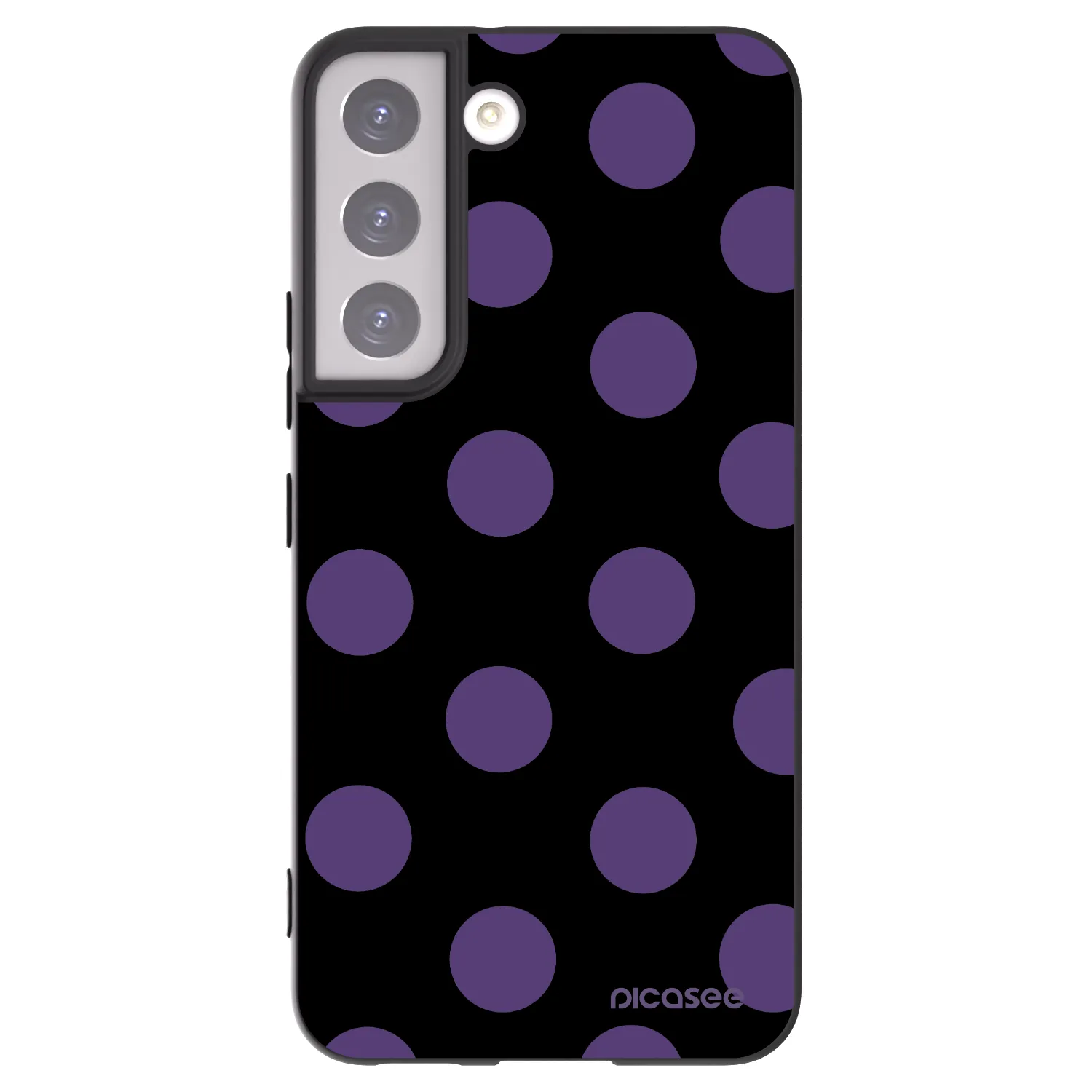 Picasee silikónový čierny obal pre Samsung Galaxy S22 5G - Big flickers