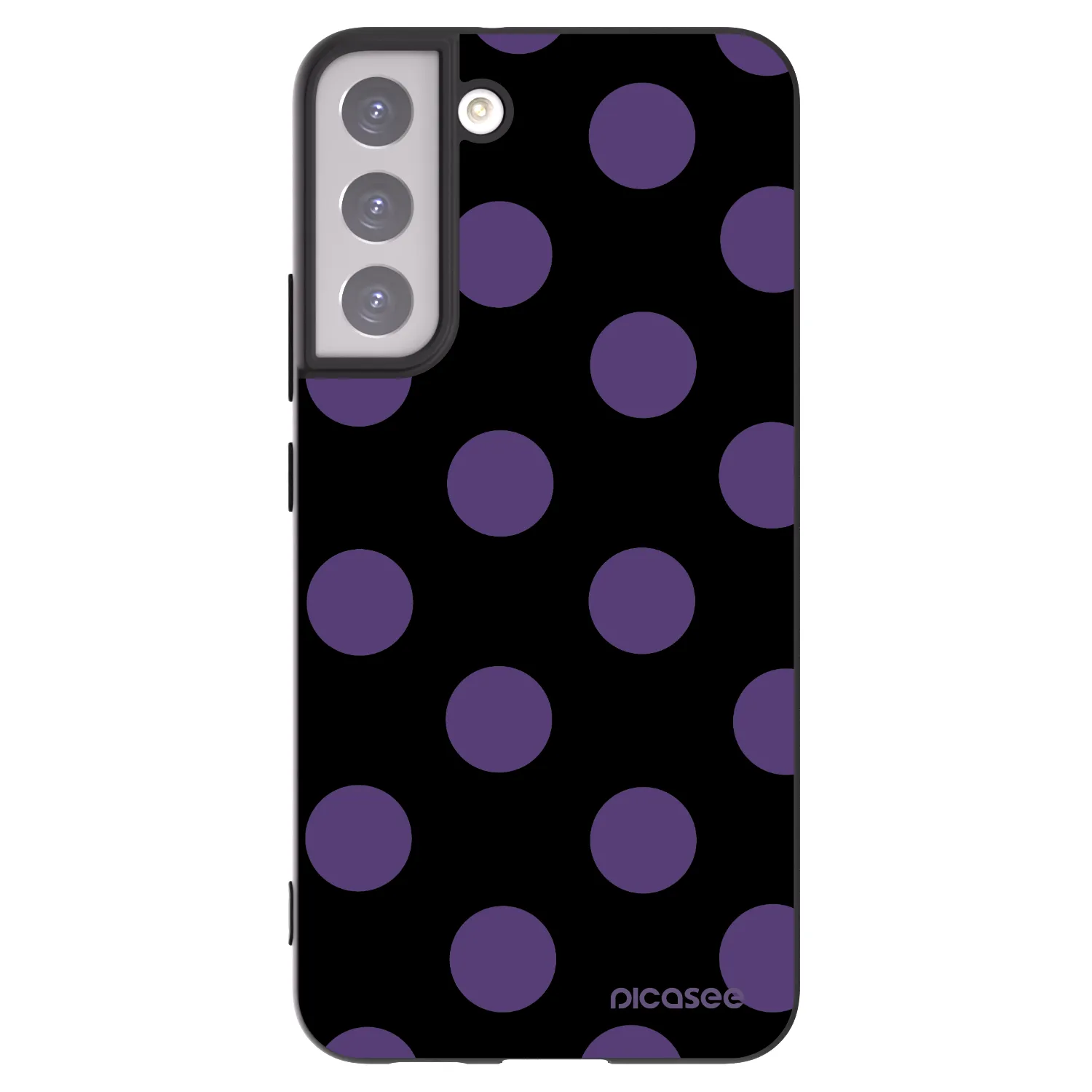 Picasee silikónový čierny obal pre Samsung Galaxy S22+ 5G - Big flickers