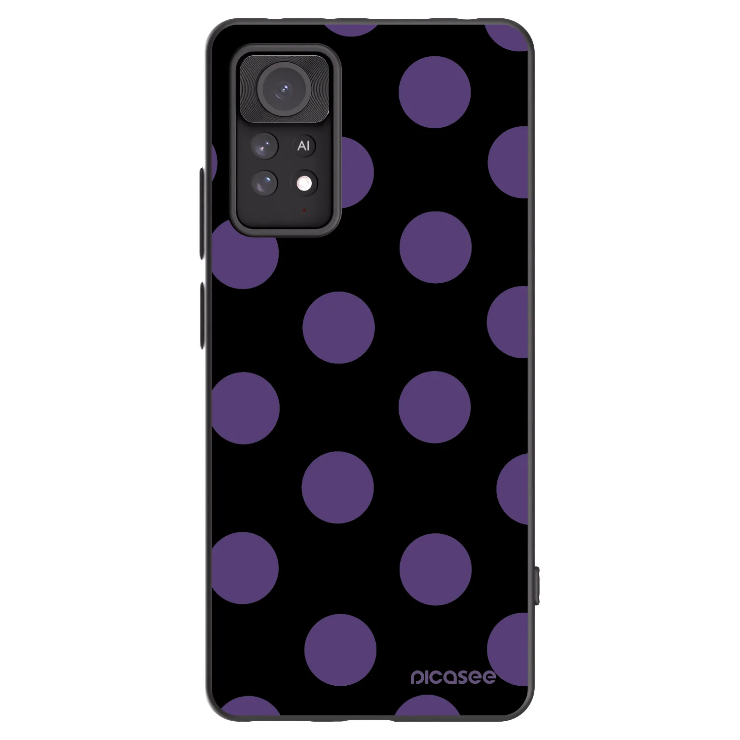 Picasee silikónový čierny obal pre Xiaomi Redmi Note 11 Pro - Big flickers