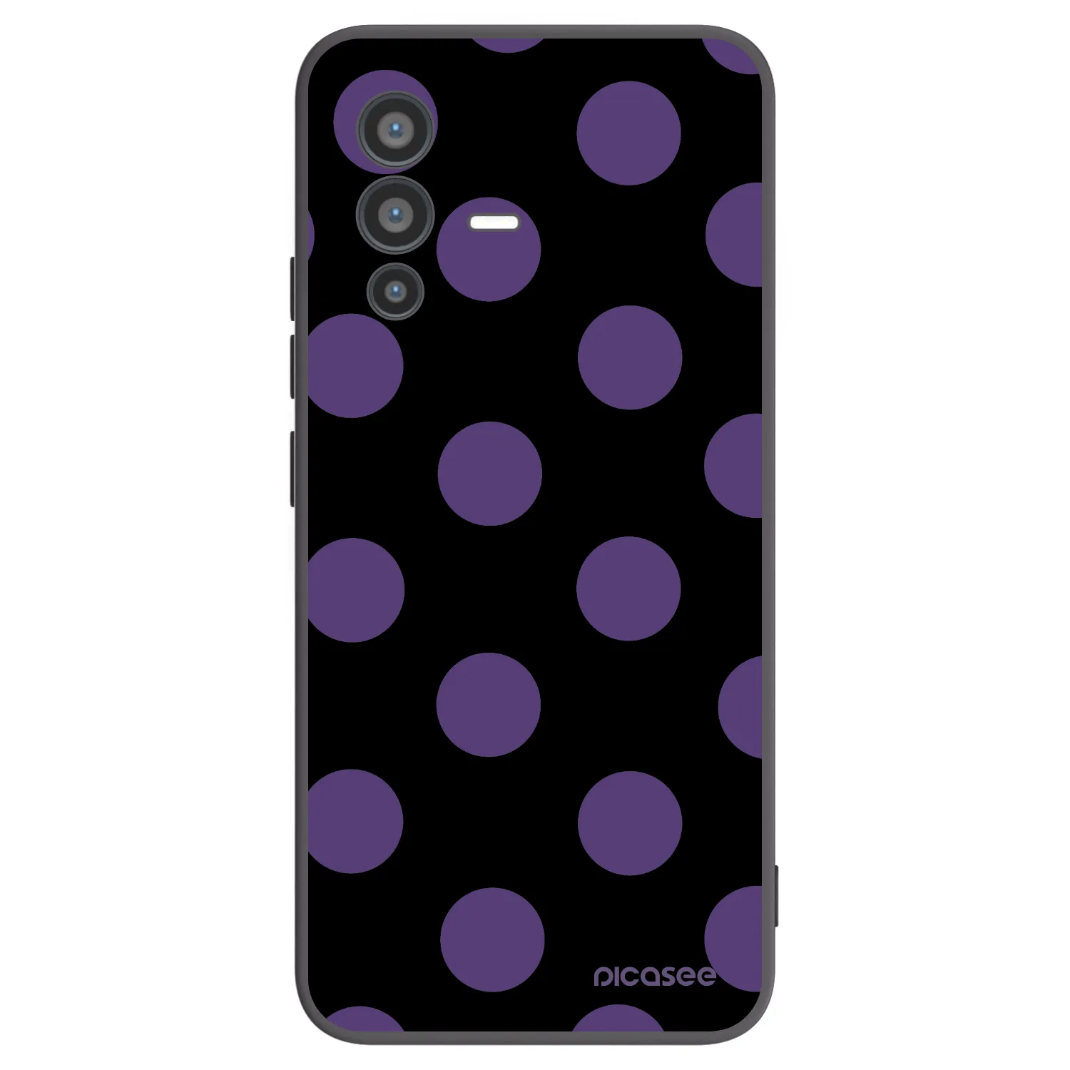 Picasee silikónový čierny obal pre Vivo V23 5G - Big flickers