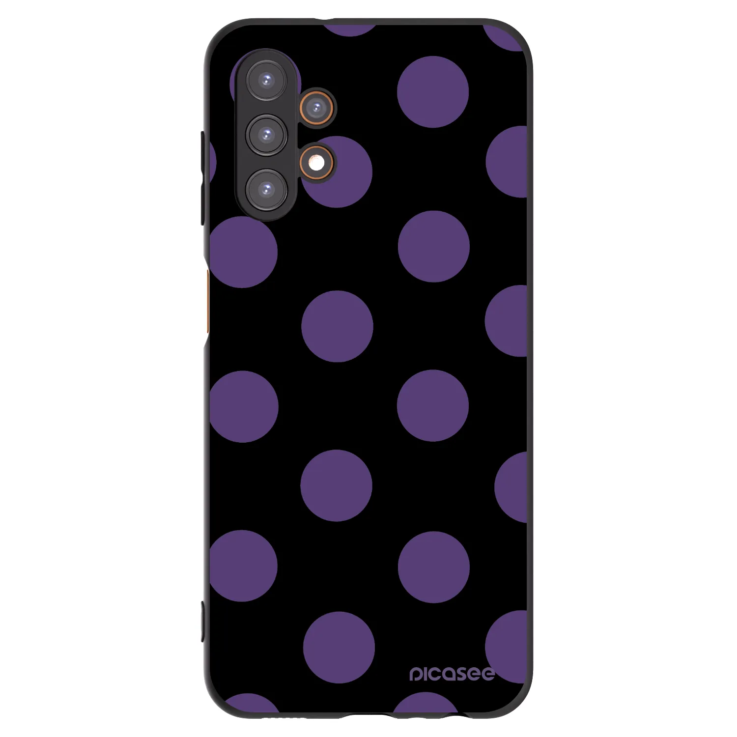 Picasee silikónový čierny obal pre Samsung Galaxy A13 4G A135 - Big flickers
