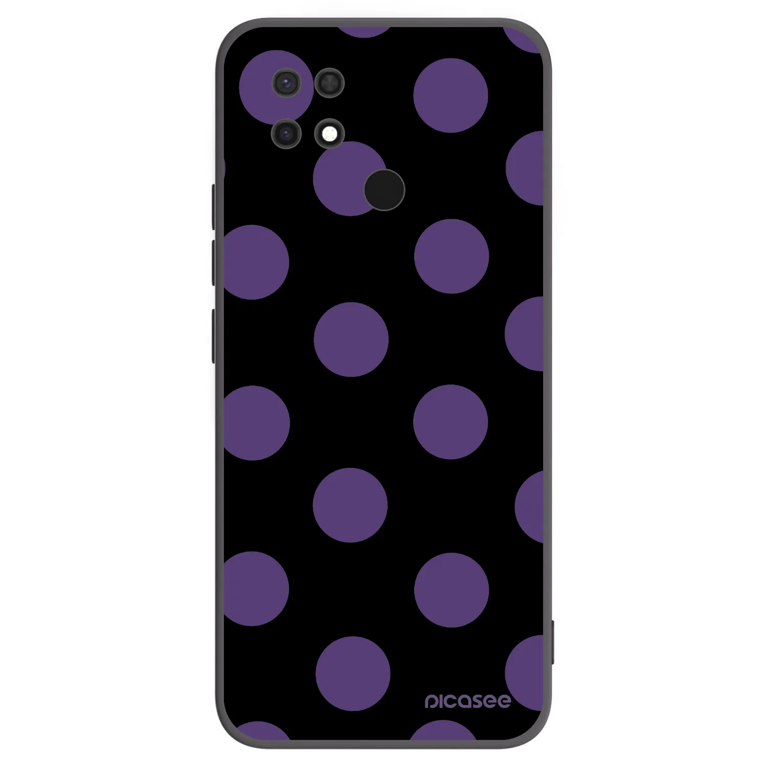Picasee silikónový čierny obal pre Xiaomi Redmi 10C - Big flickers