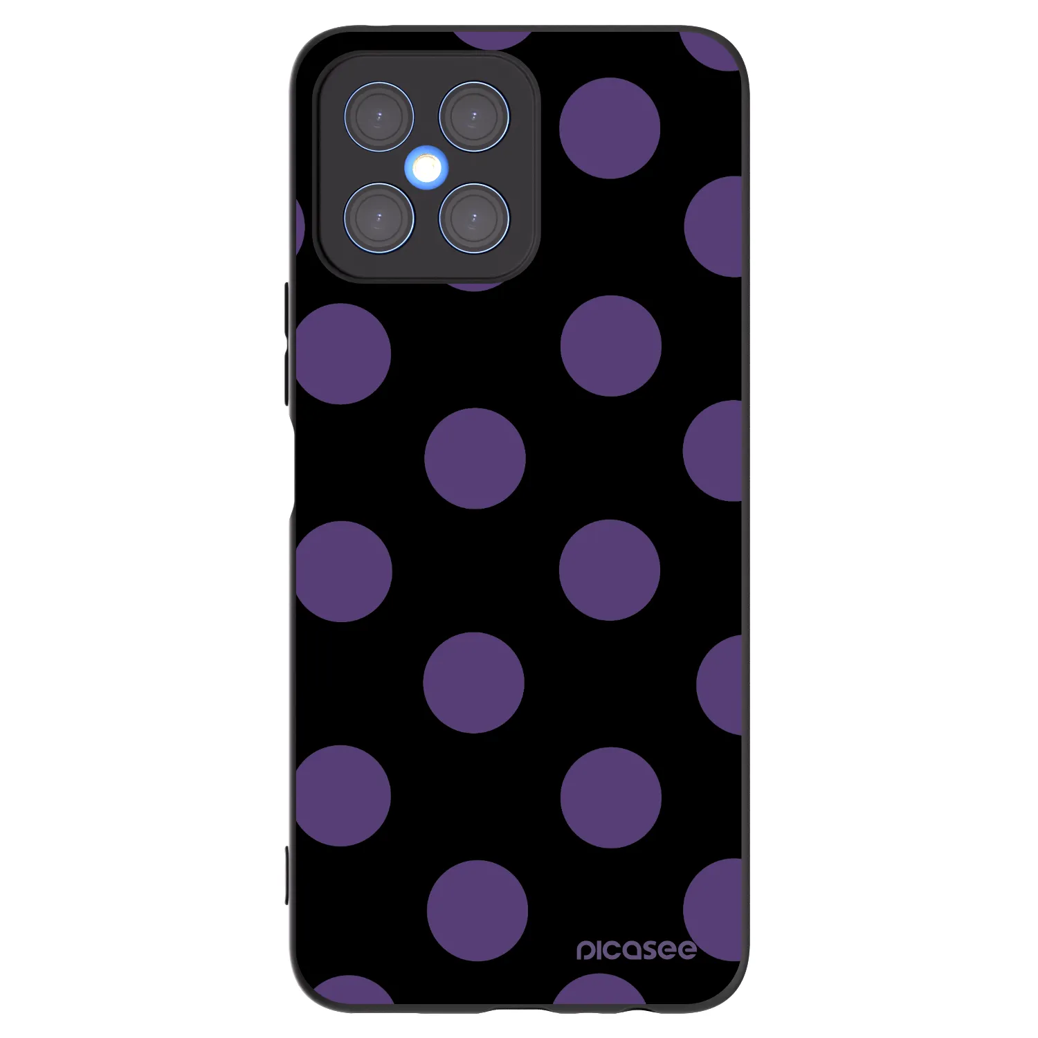 Picasee silikónový čierny obal pre Honor X8 4G - Big flickers