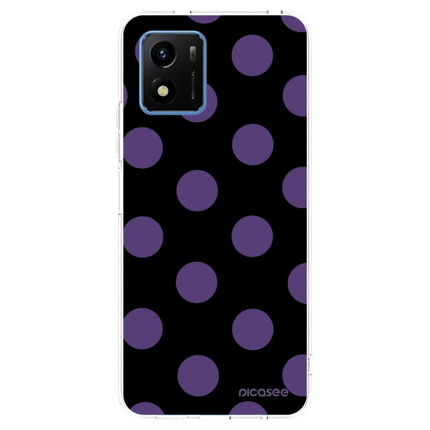 Picasee silikónový prehľadný obal pre Vivo Y01 - Big flickers