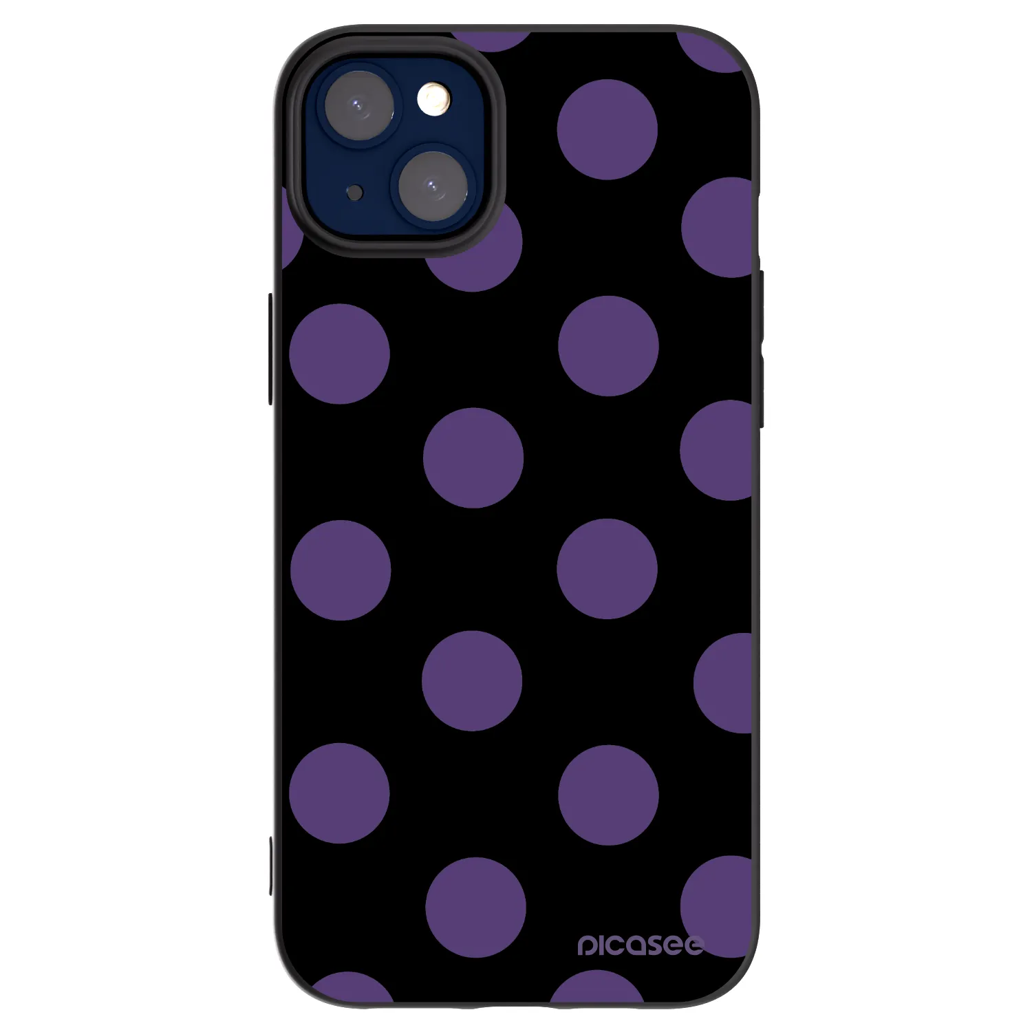 Picasee silikónový čierny obal pre Apple iPhone 14 Plus - Big flickers