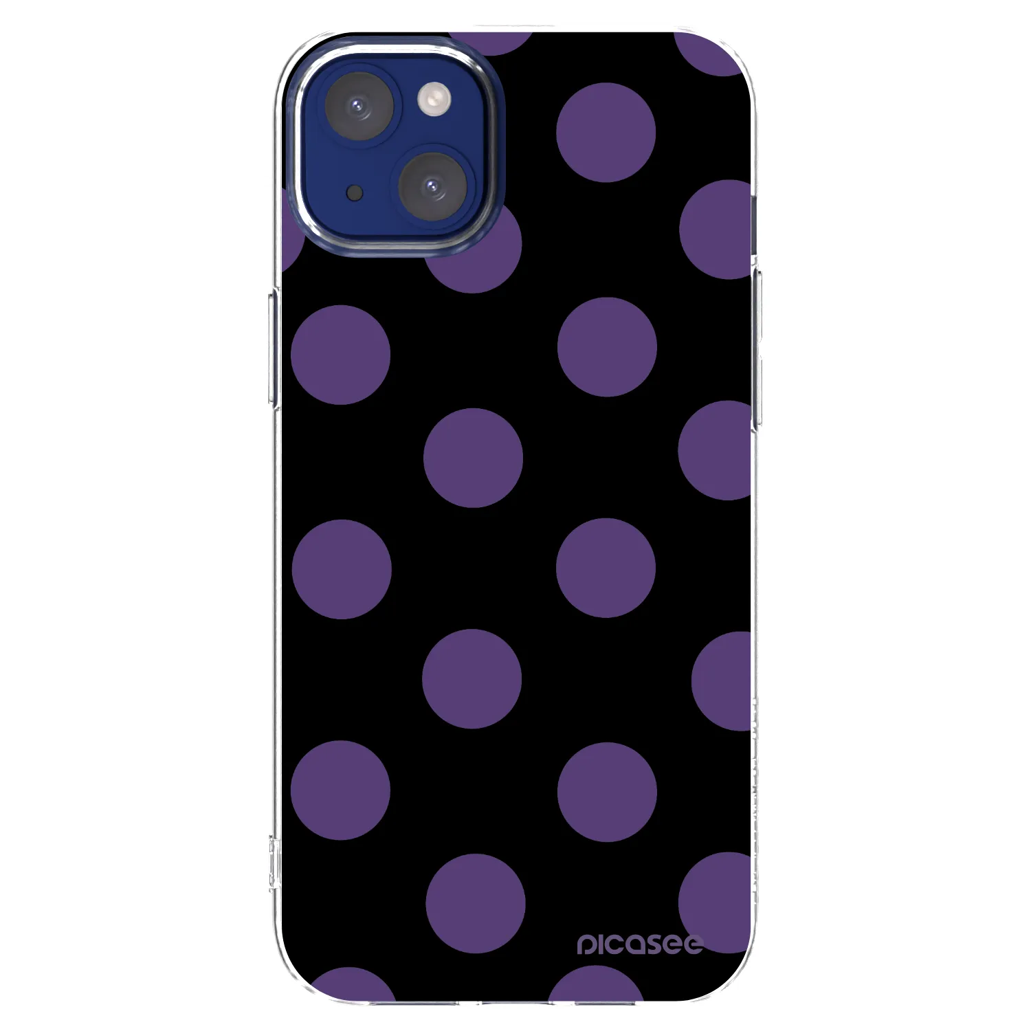Picasee silikónový prehľadný obal pre Apple iPhone 14 Plus - Big flickers