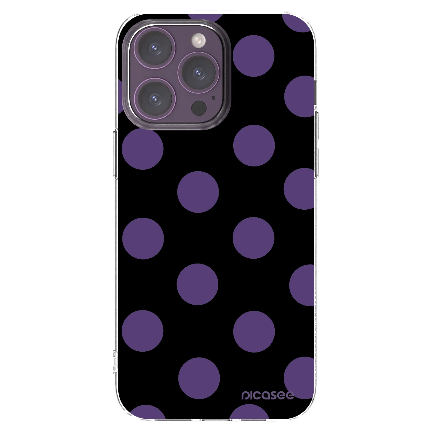 Picasee silikónový prehľadný obal pre Apple iPhone 14 Pro Max - Big flickers