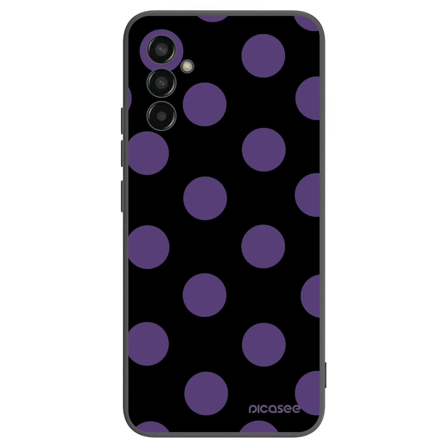 Picasee silikónový čierny obal pre Samsung Galaxy M13 M135F - Big flickers