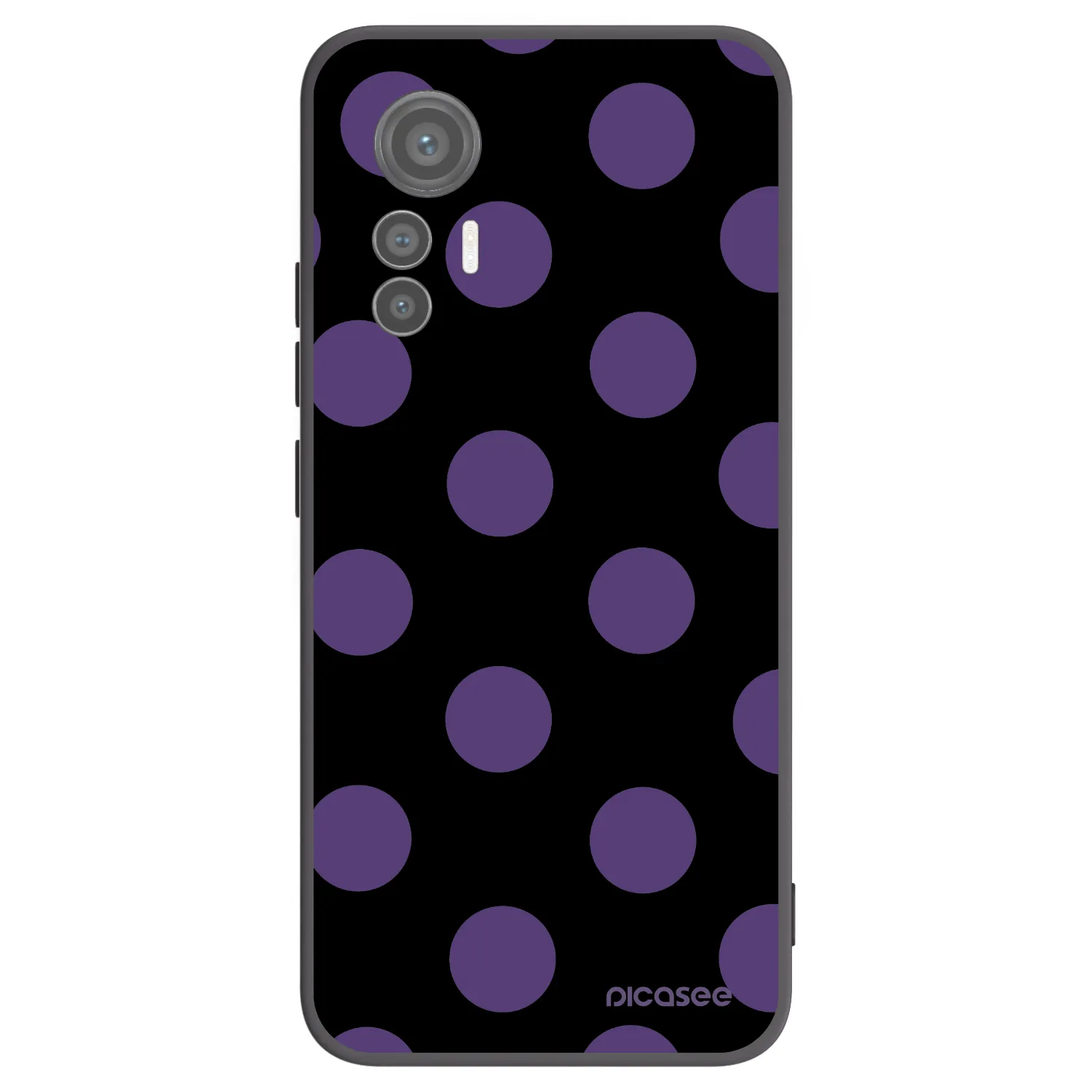 Picasee silikónový čierny obal pre Xiaomi 12 Lite - Big flickers