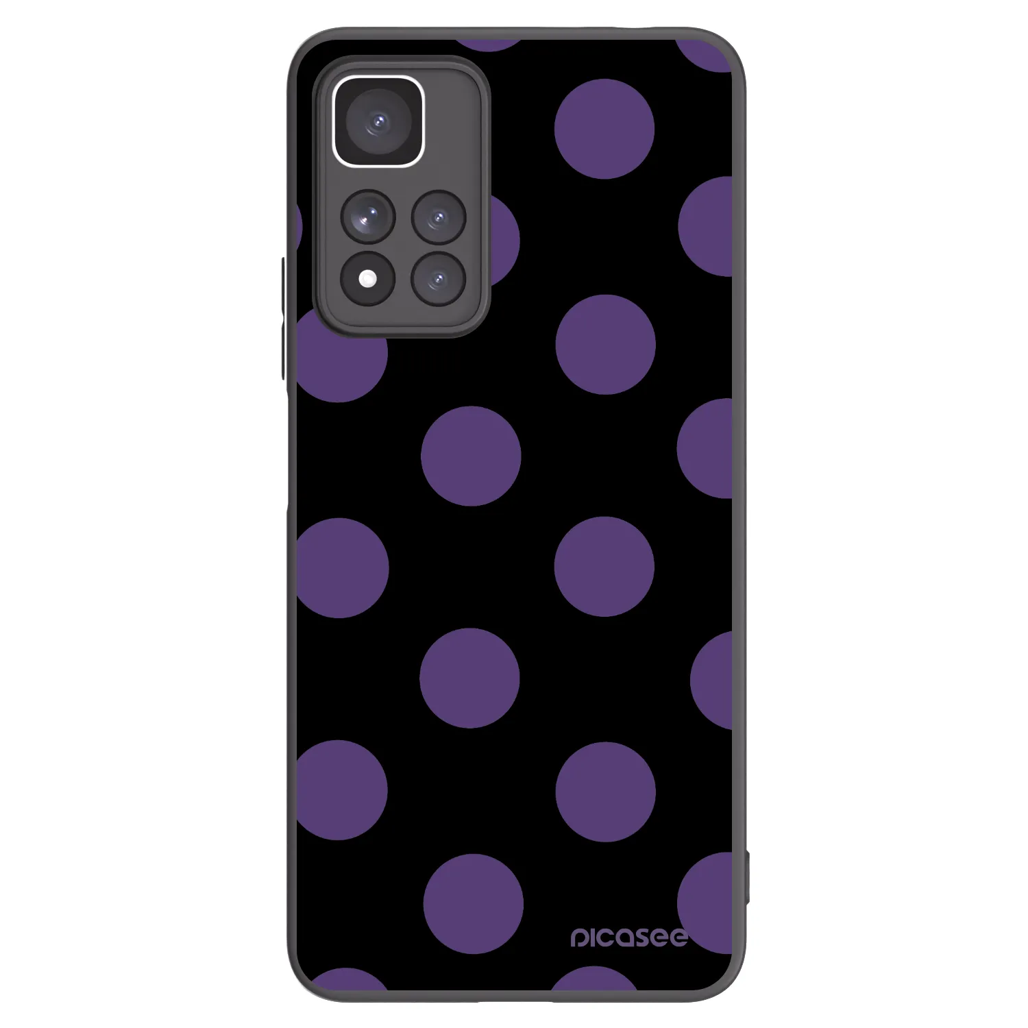 Picasee silikónový čierny obal pre Xiaomi Redmi Note 11 Pro+ 5G - Big flickers