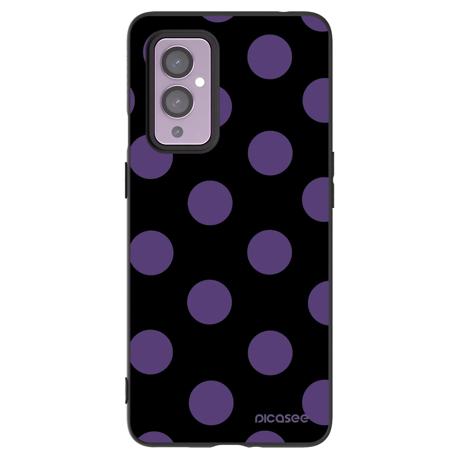 Picasee silikónový čierny obal pre OnePlus 9 - Big flickers