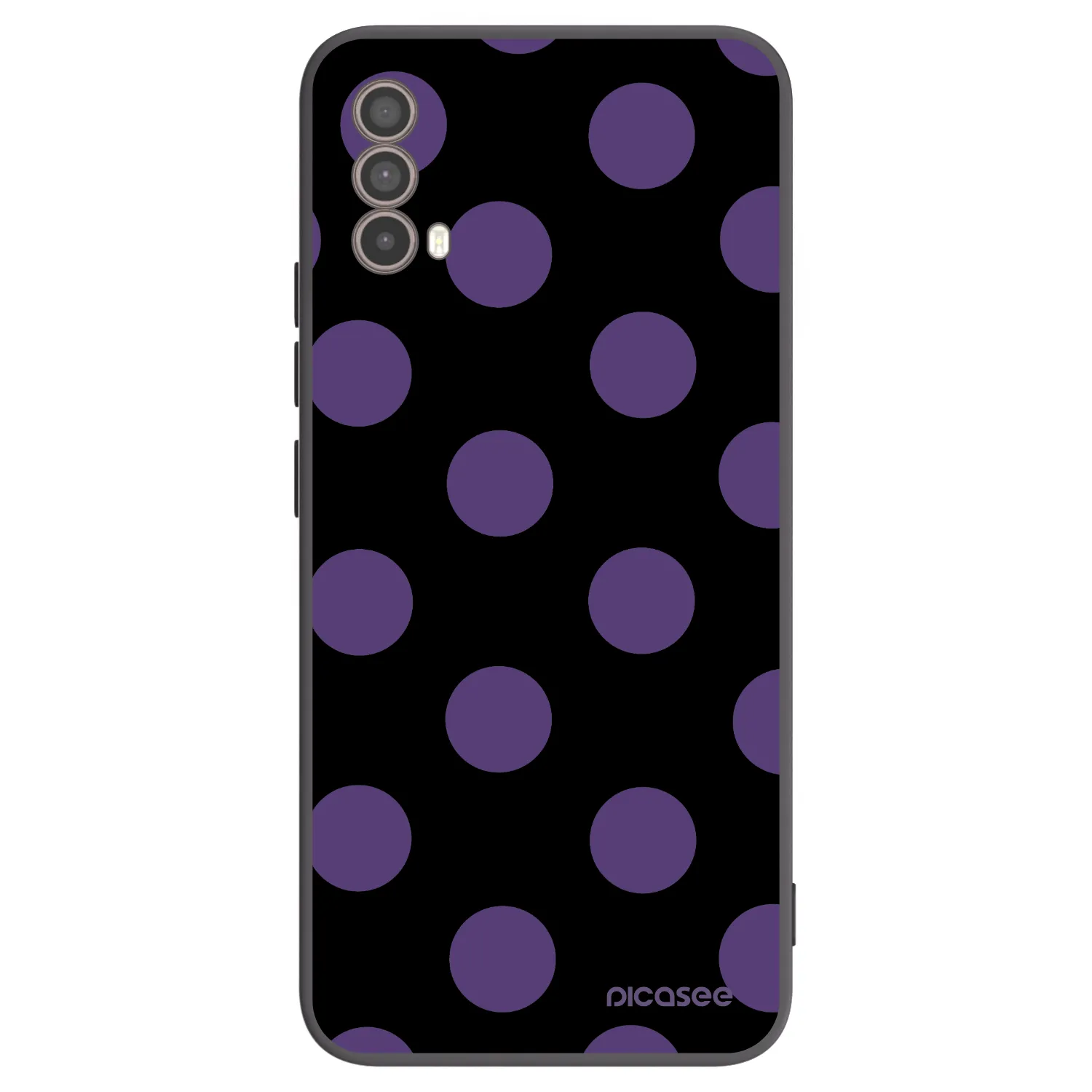 Picasee silikónový čierny obal pre Motorola Moto E40 - Big flickers