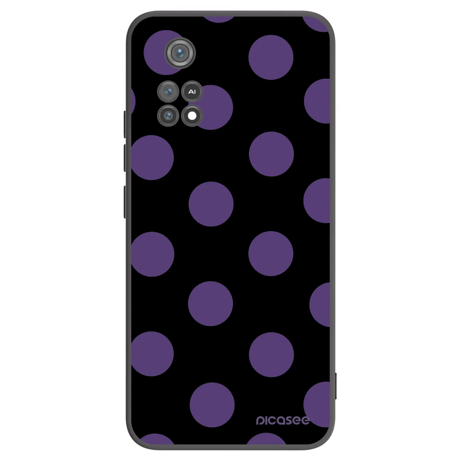 Picasee silikónový čierny obal pre Xiaomi Poco M4 Pro - Big flickers