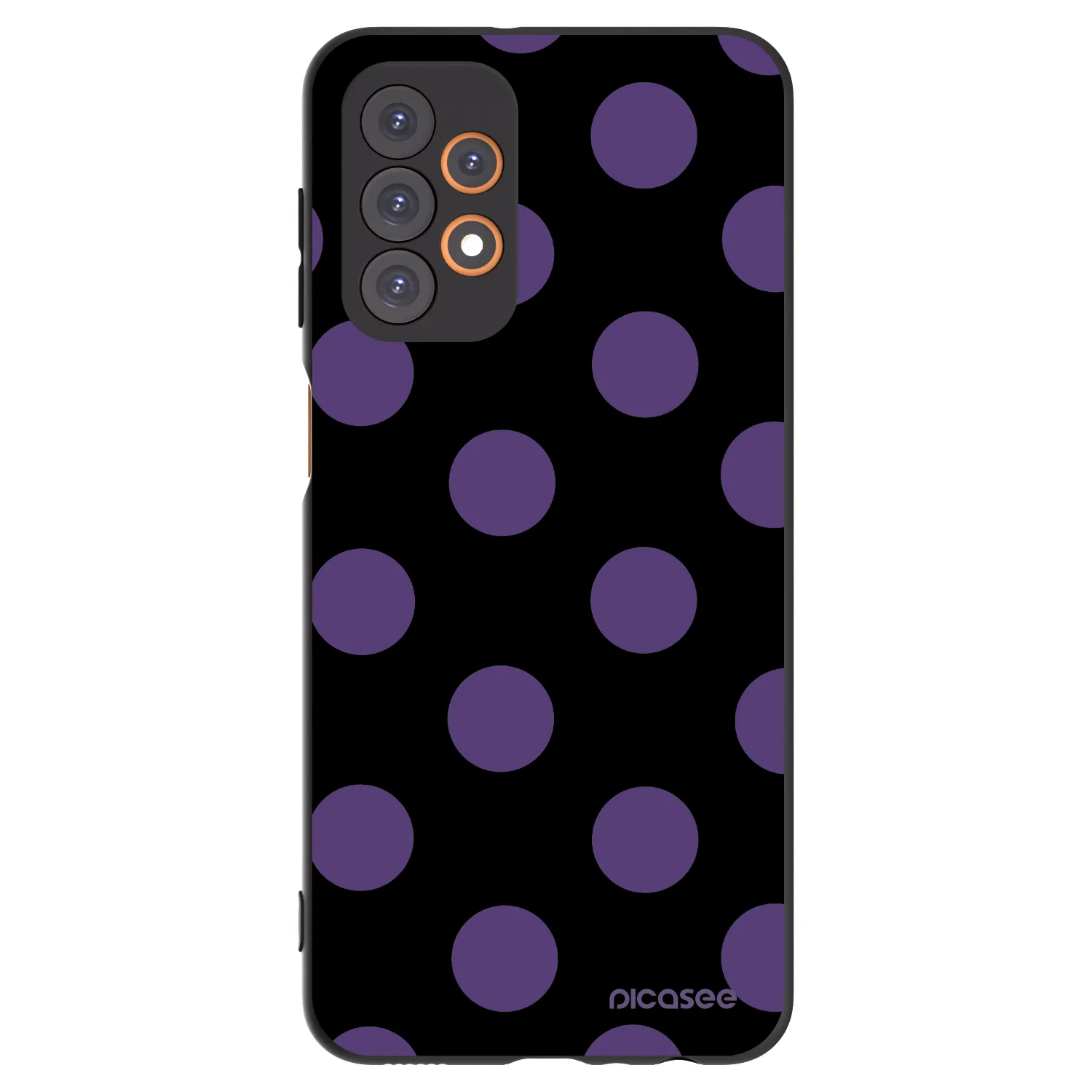 Picasee silikónový čierny obal pre Samsung Galaxy A23 A236B 5G - Big flickers