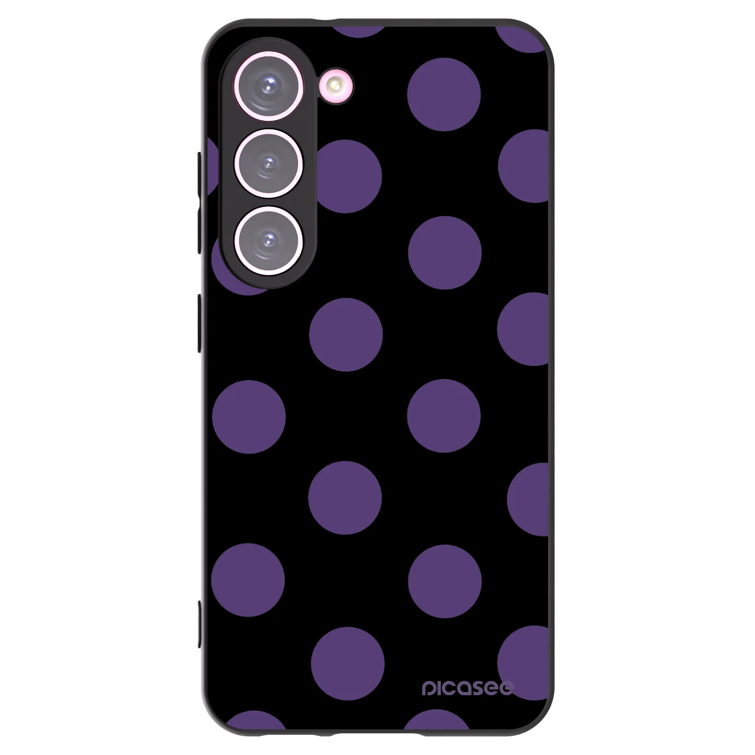 Picasee silikónový čierny obal pre Samsung Galaxy S23 5G - Big flickers