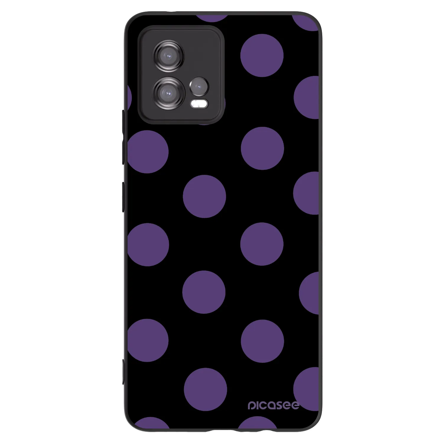 Picasee silikónový čierny obal pre Motorola Moto G72 - Big flickers