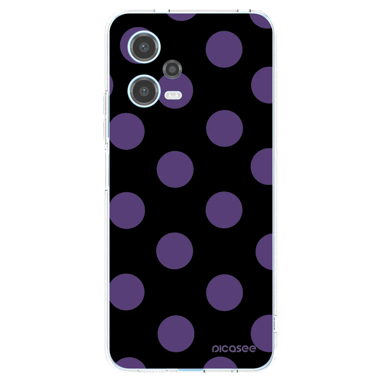 Picasee silikónový prehľadný obal pre Xiaomi Redmi Note 12 5G - Big flickers