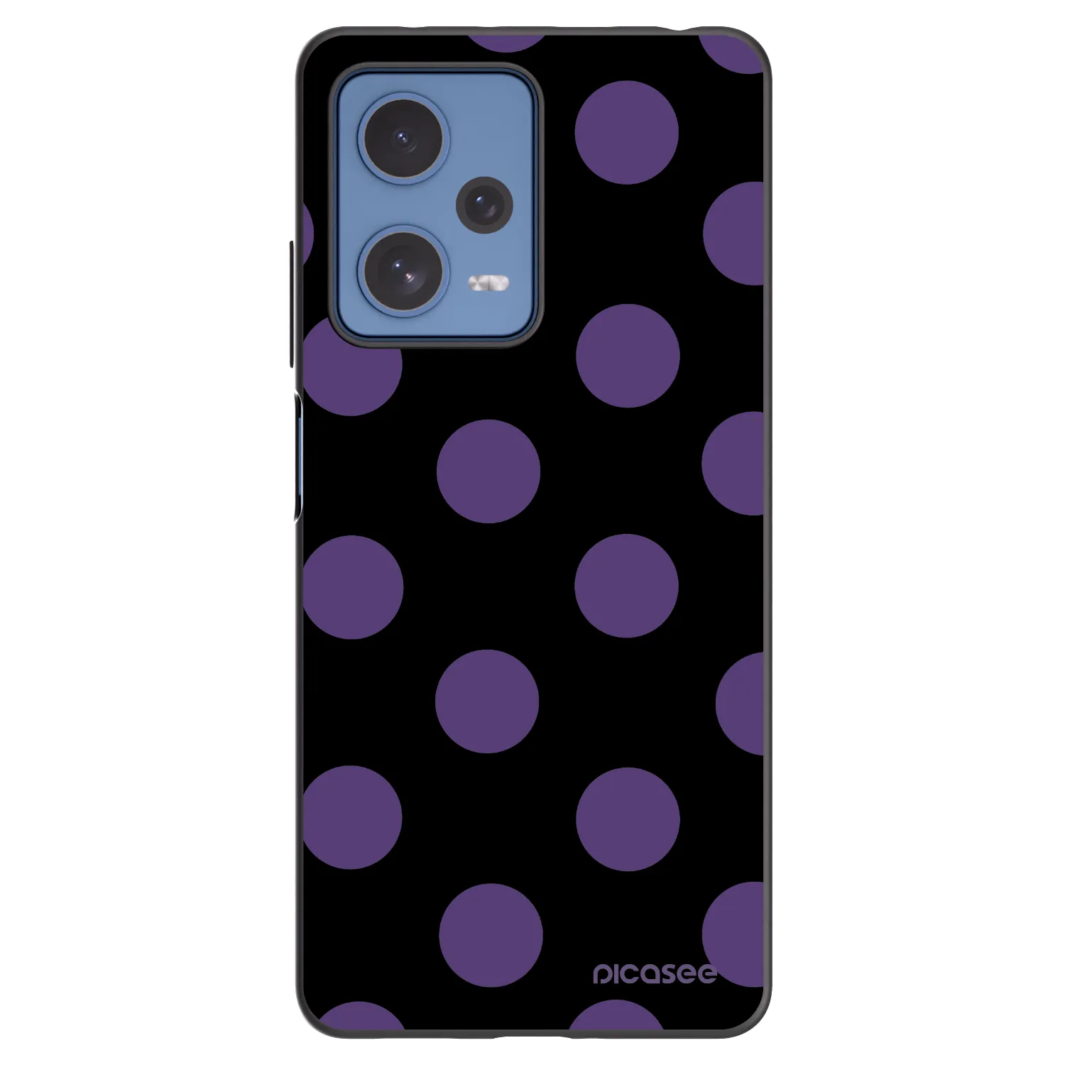Picasee silikónový čierny obal pre Xiaomi Redmi Note 12 Pro 5G - Big flickers