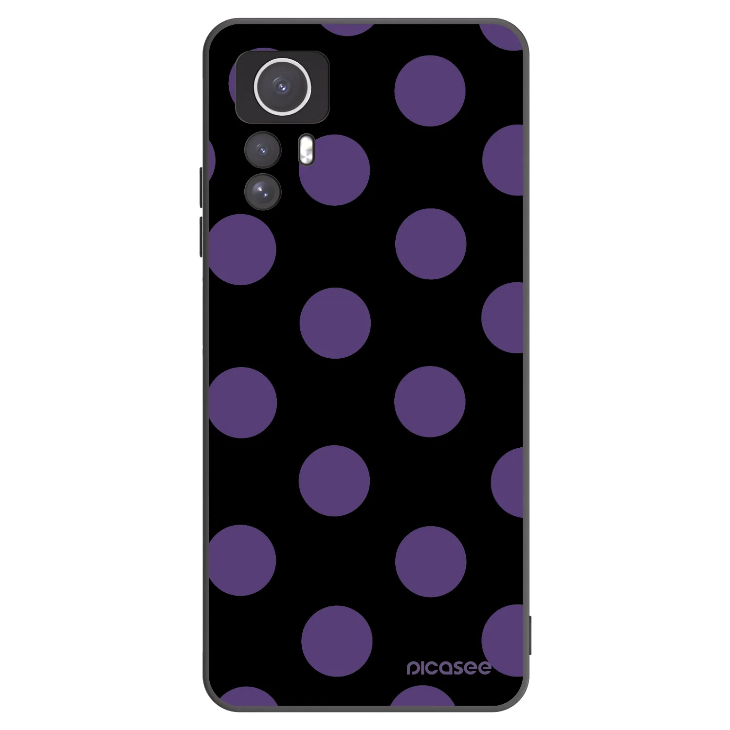 Picasee silikónový čierny obal pre Xiaomi Redmi Note 12S - Big flickers