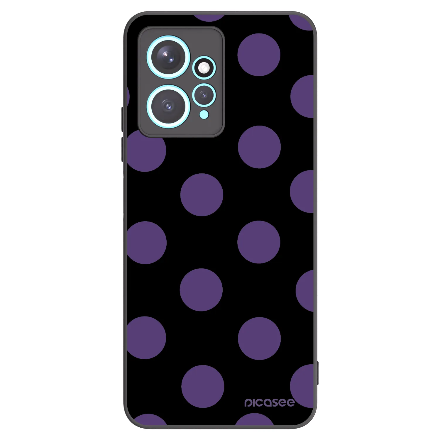 Picasee silikónový čierny obal pre Xiaomi Redmi Note 12 4G - Big flickers