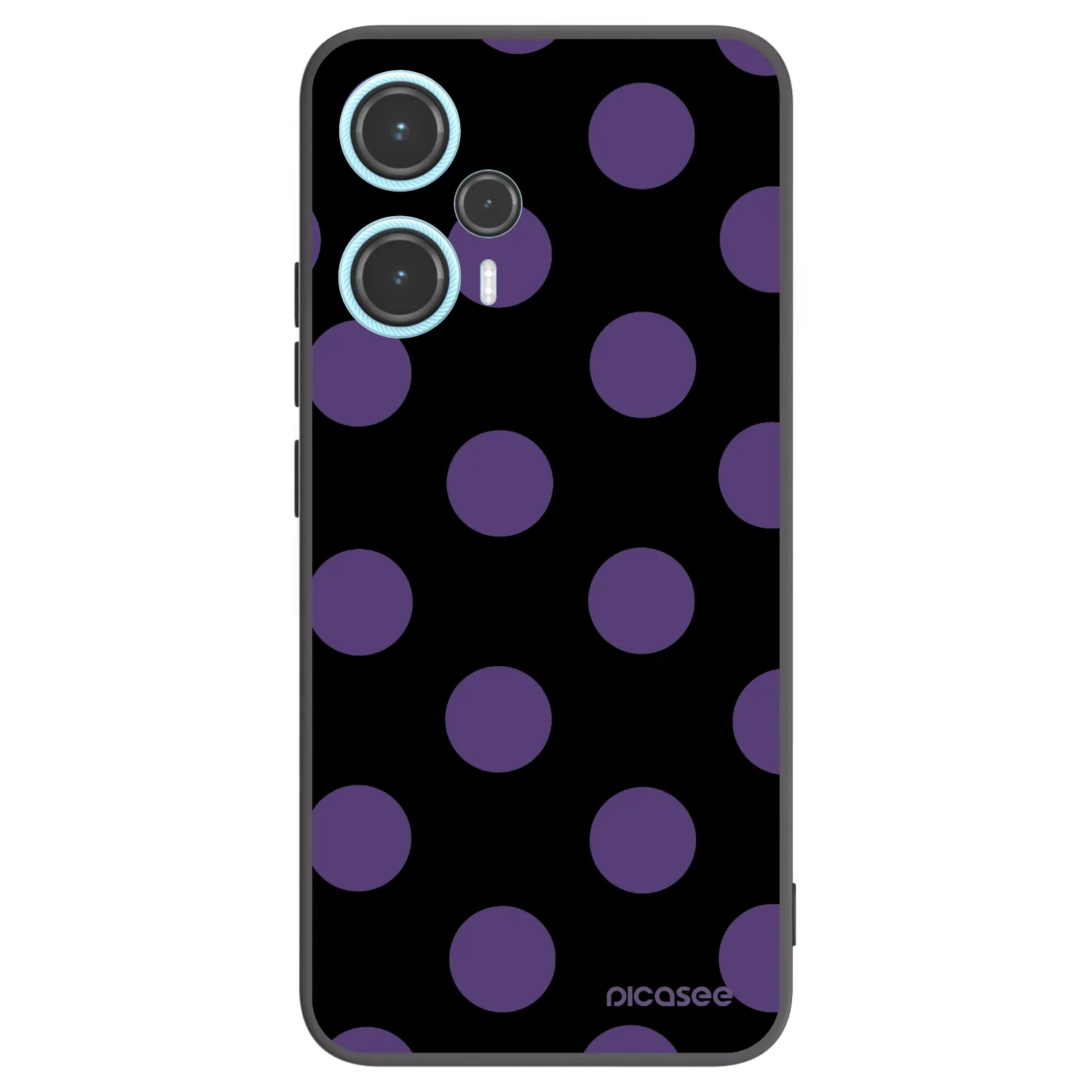Picasee silikónový čierny obal pre Xiaomi Poco F5 - Big flickers