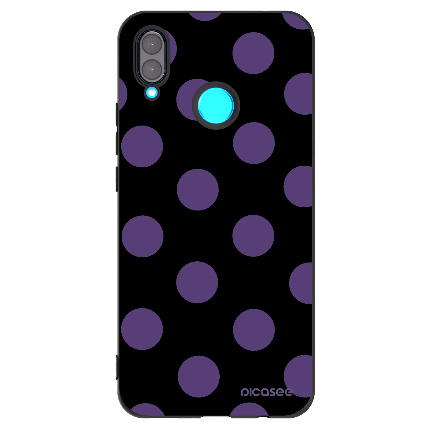 Picasee silikónový čierny obal pre Huawei Nova 3i - Big flickers