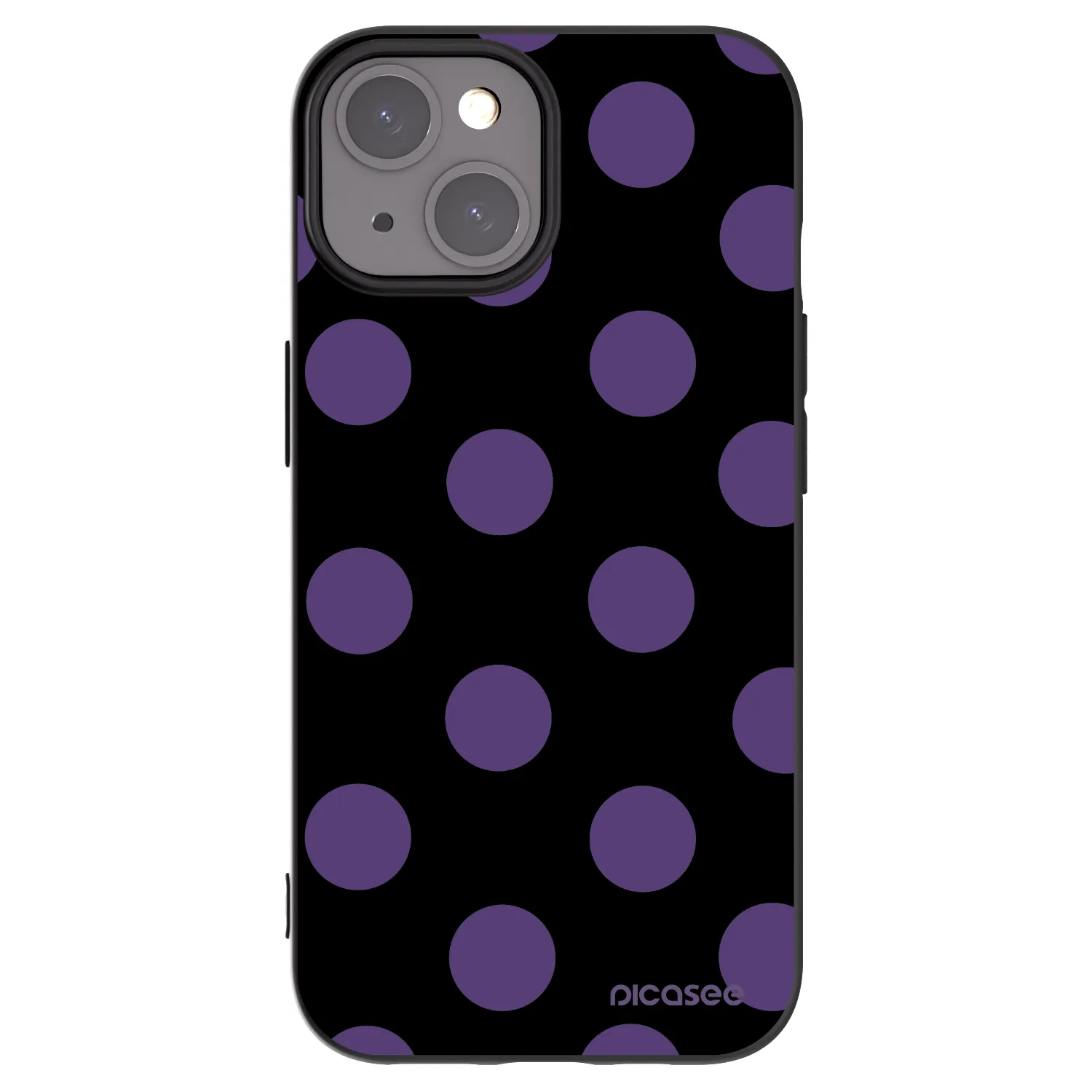 Picasee silikónový čierny obal pre Apple iPhone 15 - Big flickers