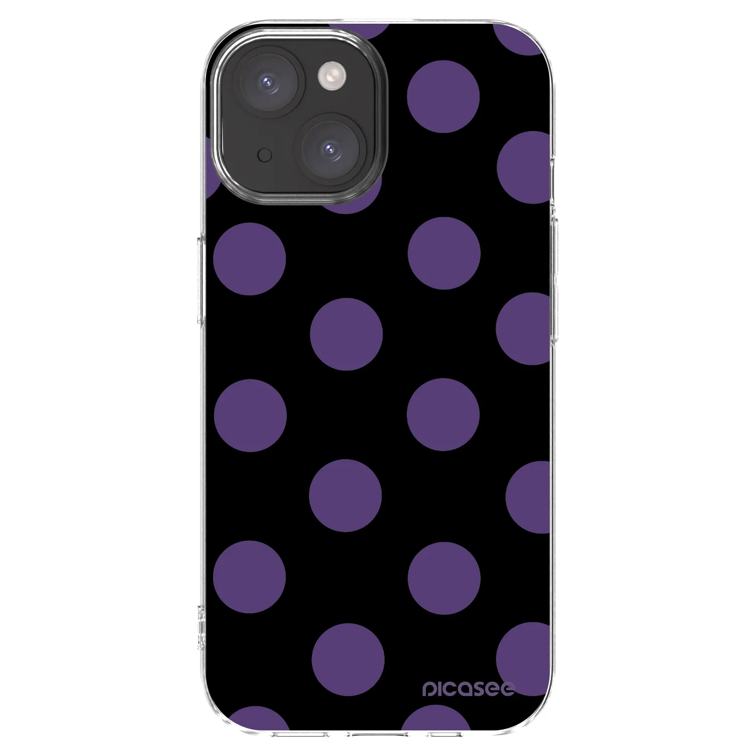 Picasee silikónový prehľadný obal pre Apple iPhone 15 - Big flickers